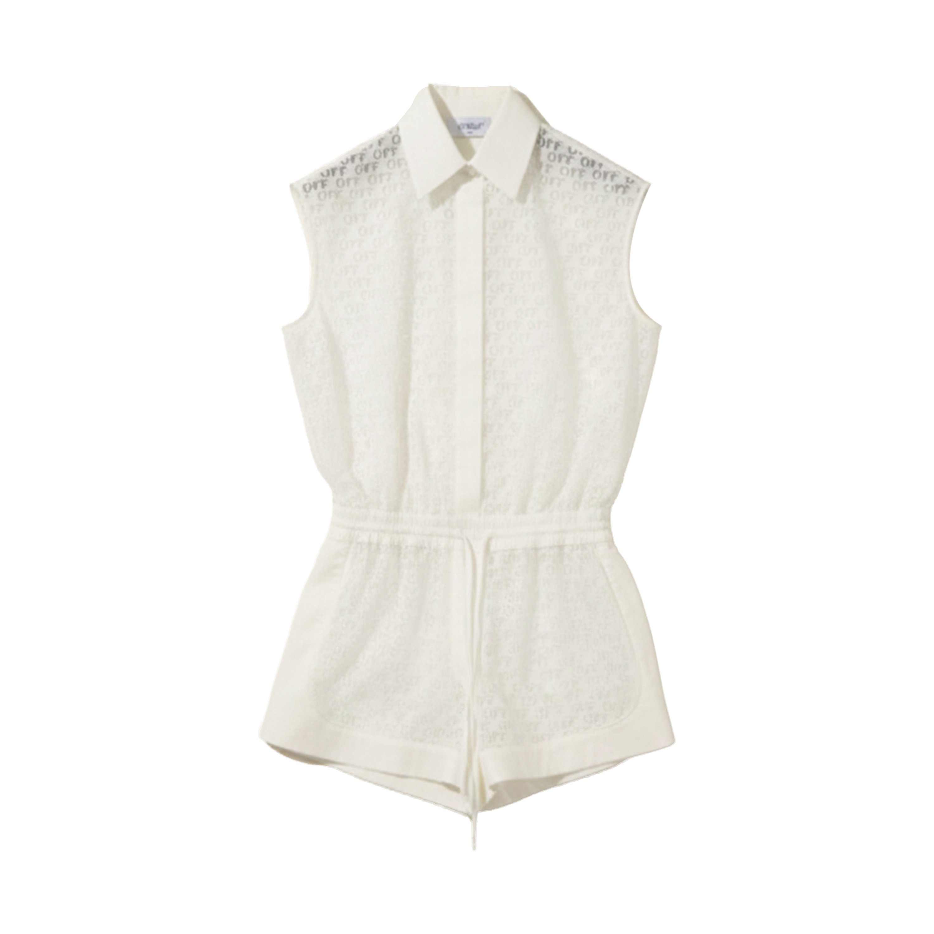 Vestido Blanco Off-White Off Stamp