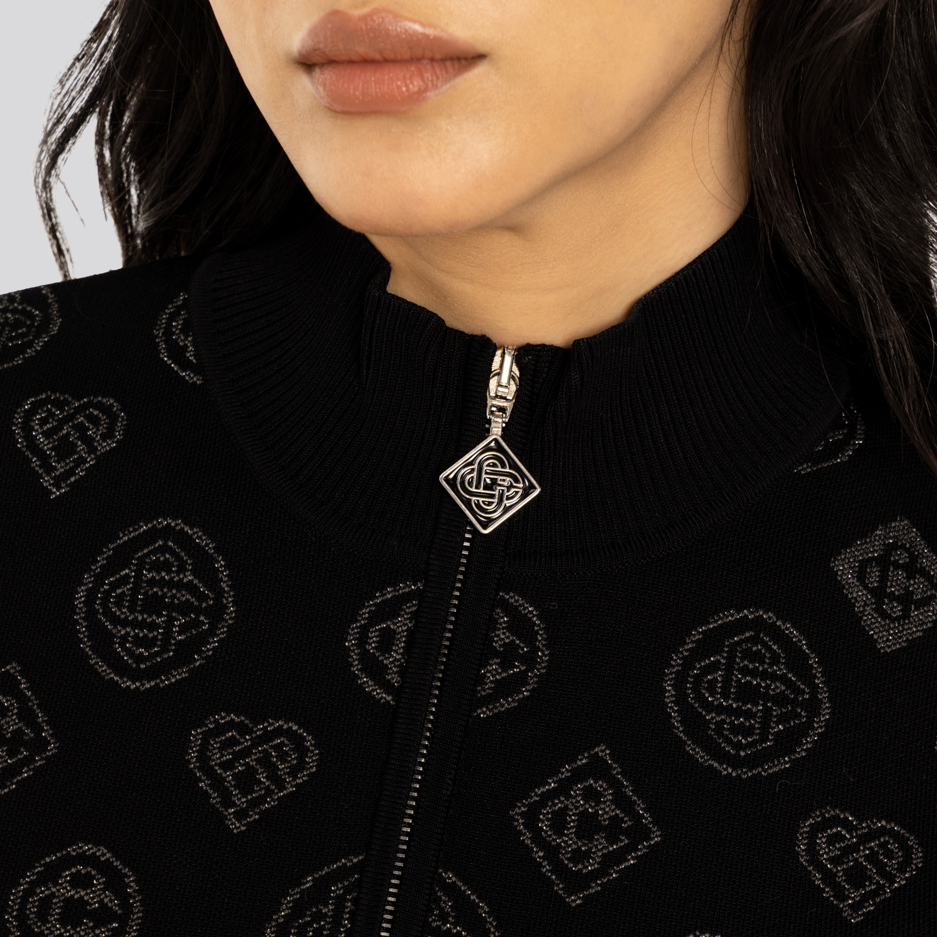 Vestido Negro Casablanca City Jacquard