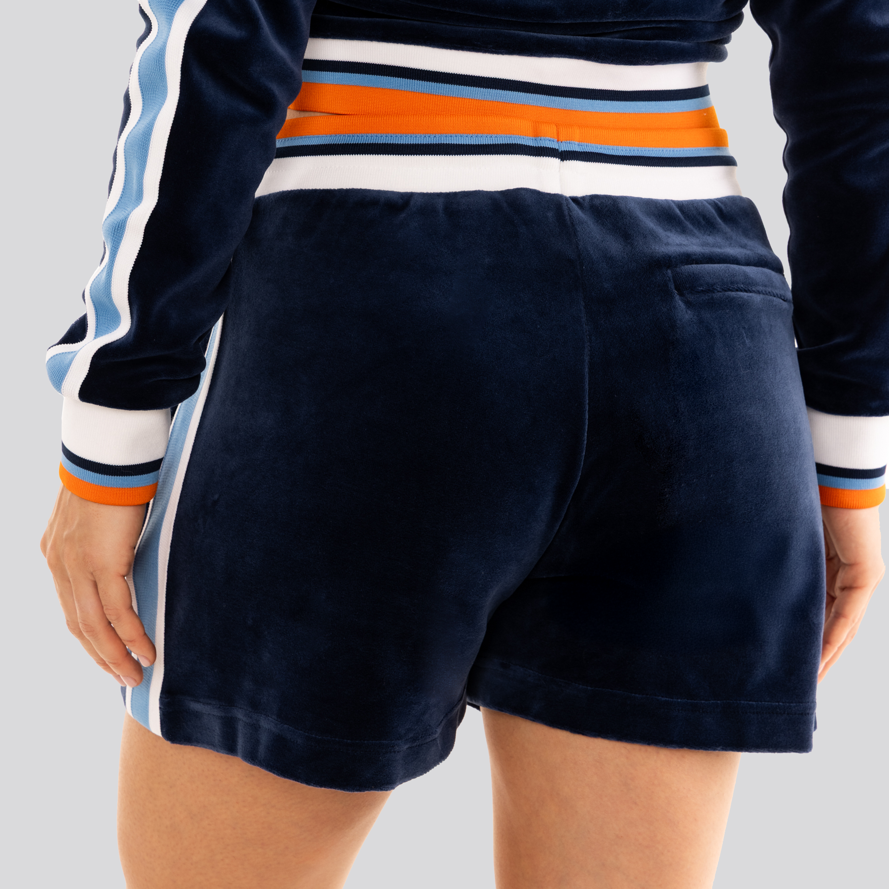 Short Azul Casablanca Velour