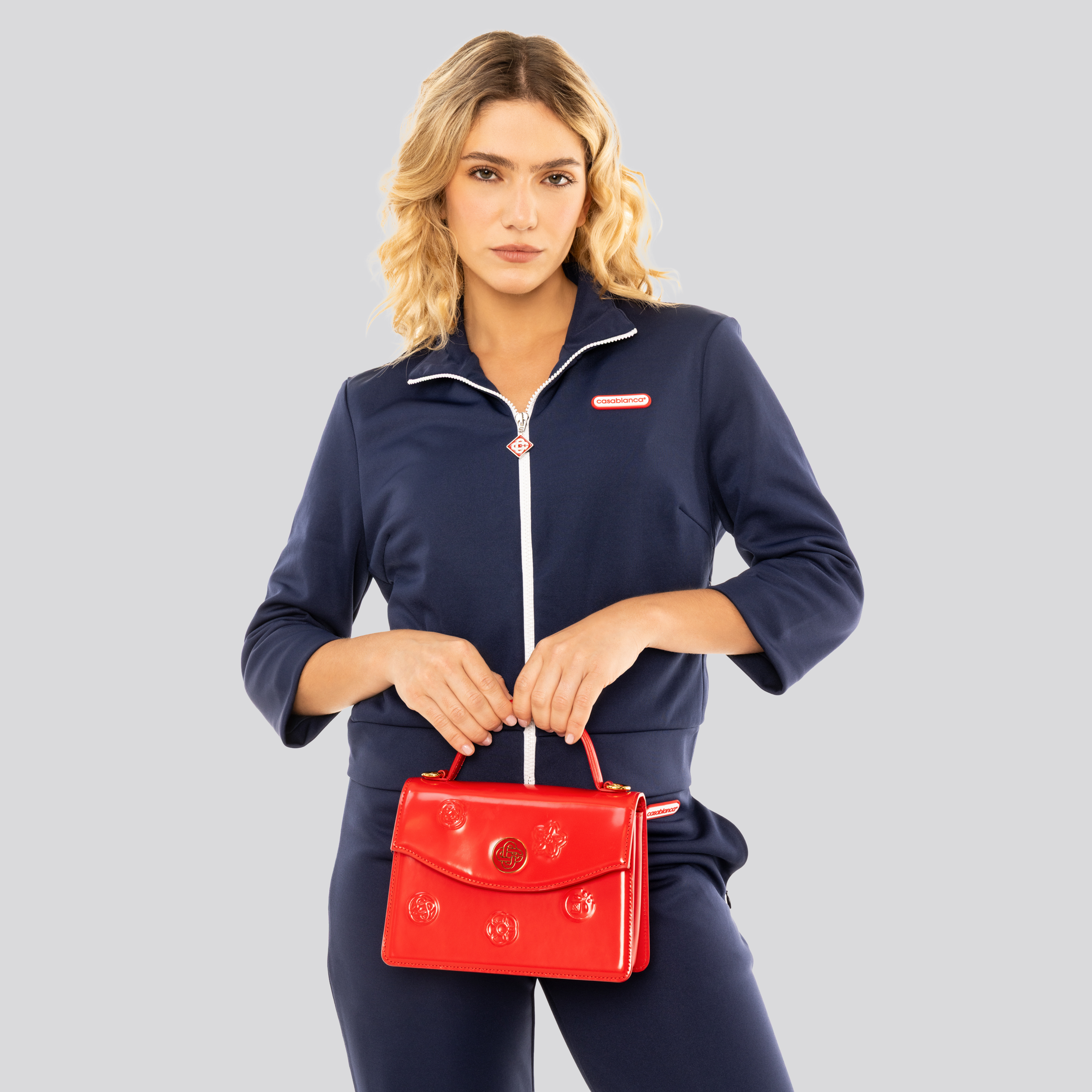 Cartera Roja Casablanca New Jeanne Emblems