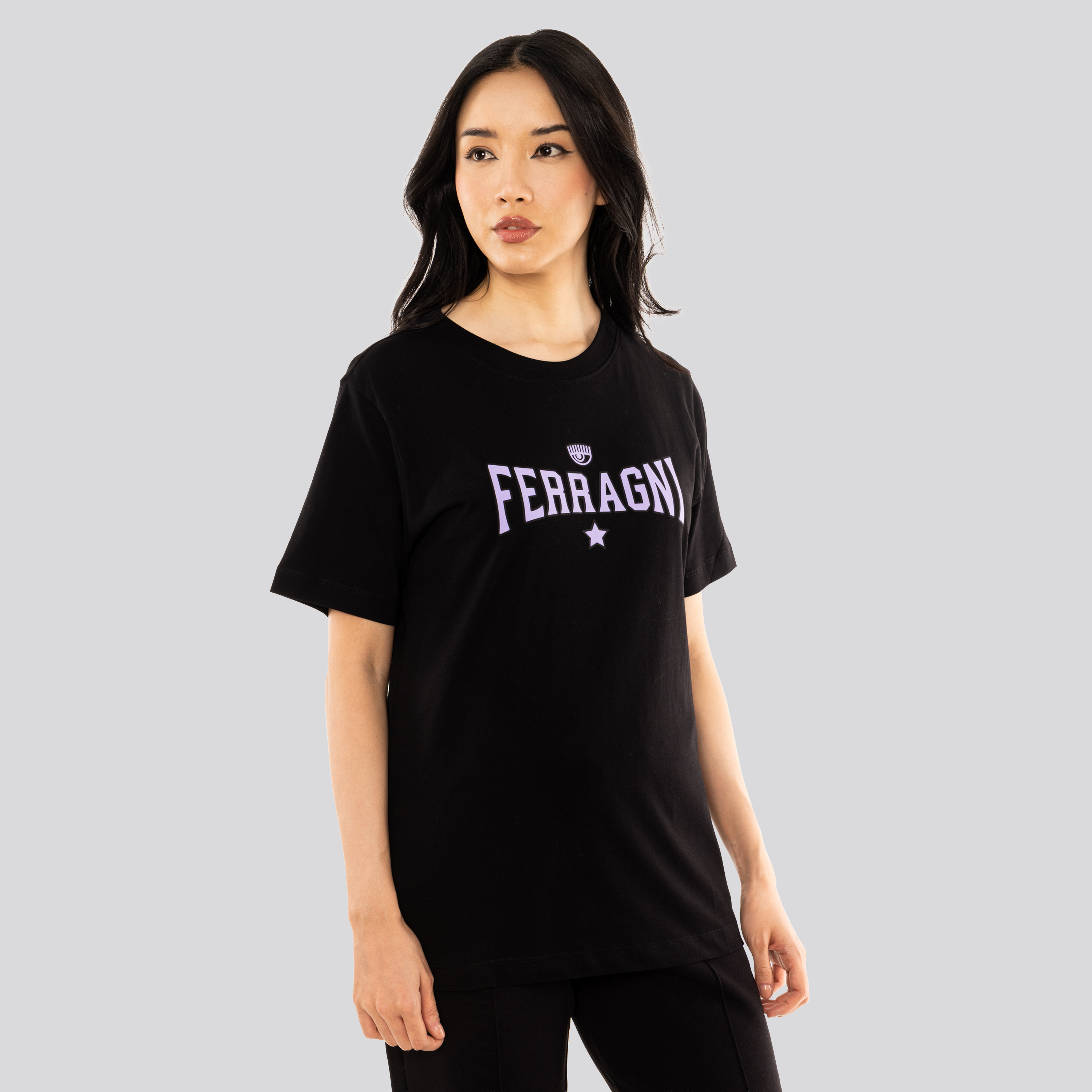 Camiseta Negra Chiara Ferragni Star