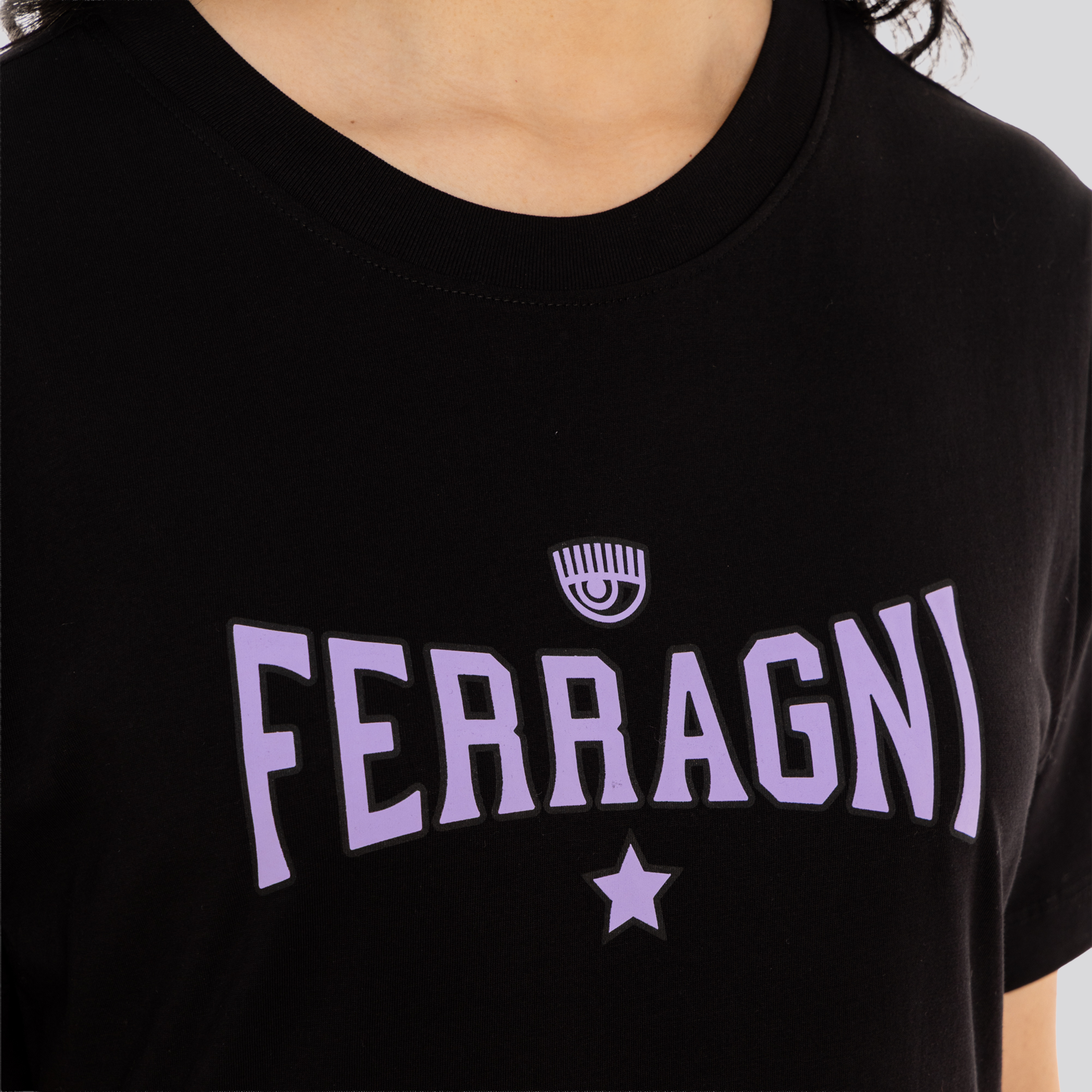 Camiseta Negra Chiara Ferragni Star