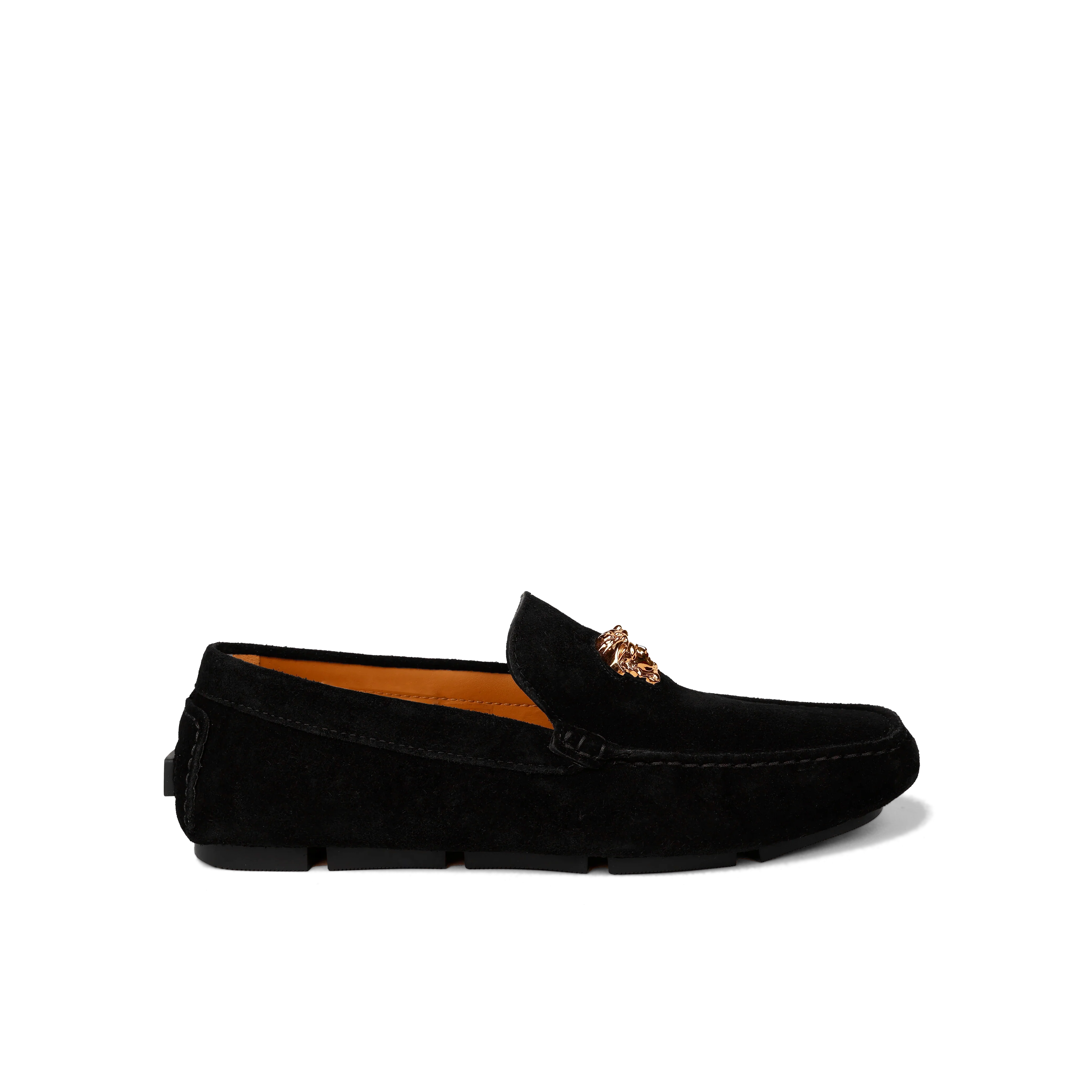 Mocasines Negros Versace Medusa