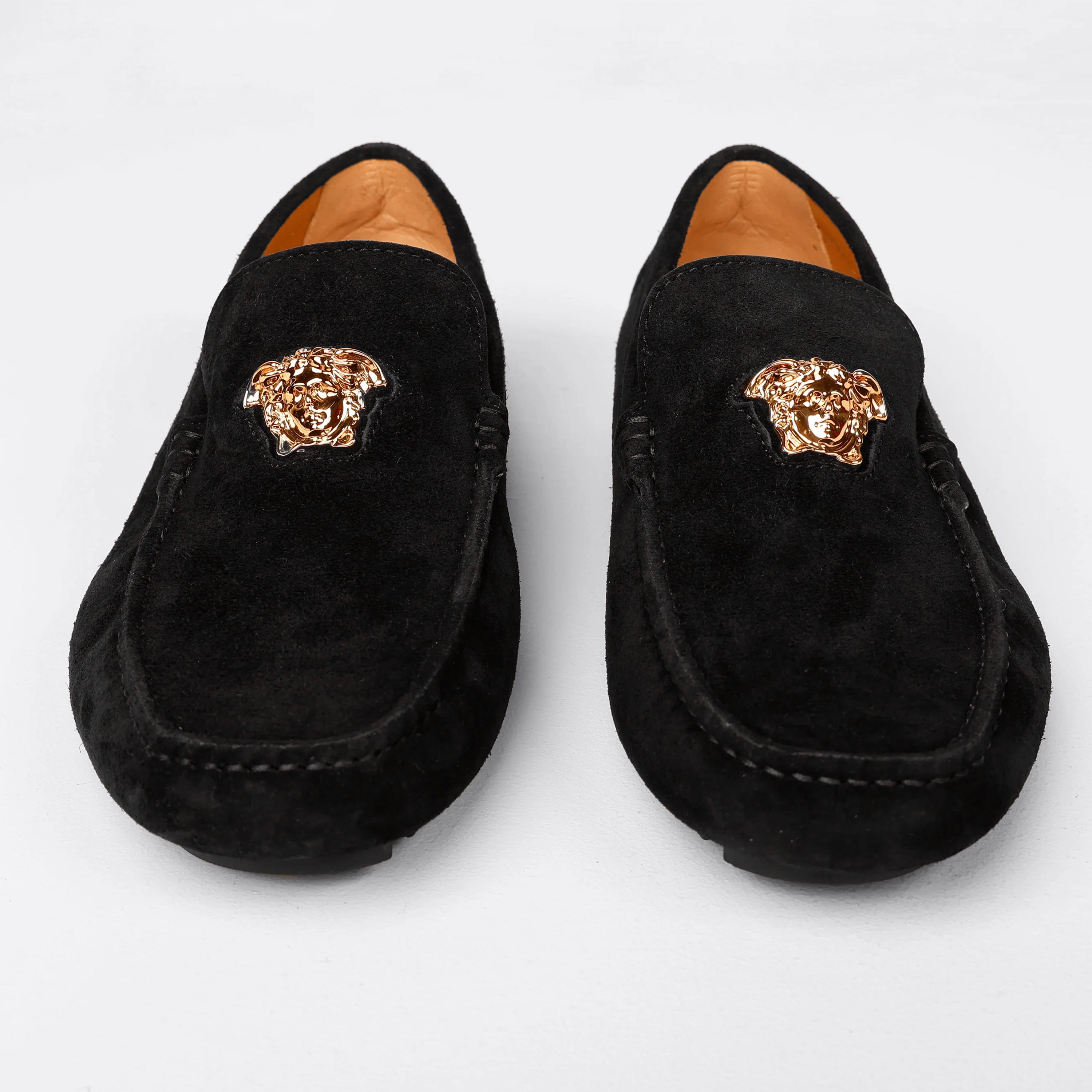 Mocasines Negros Versace Medusa