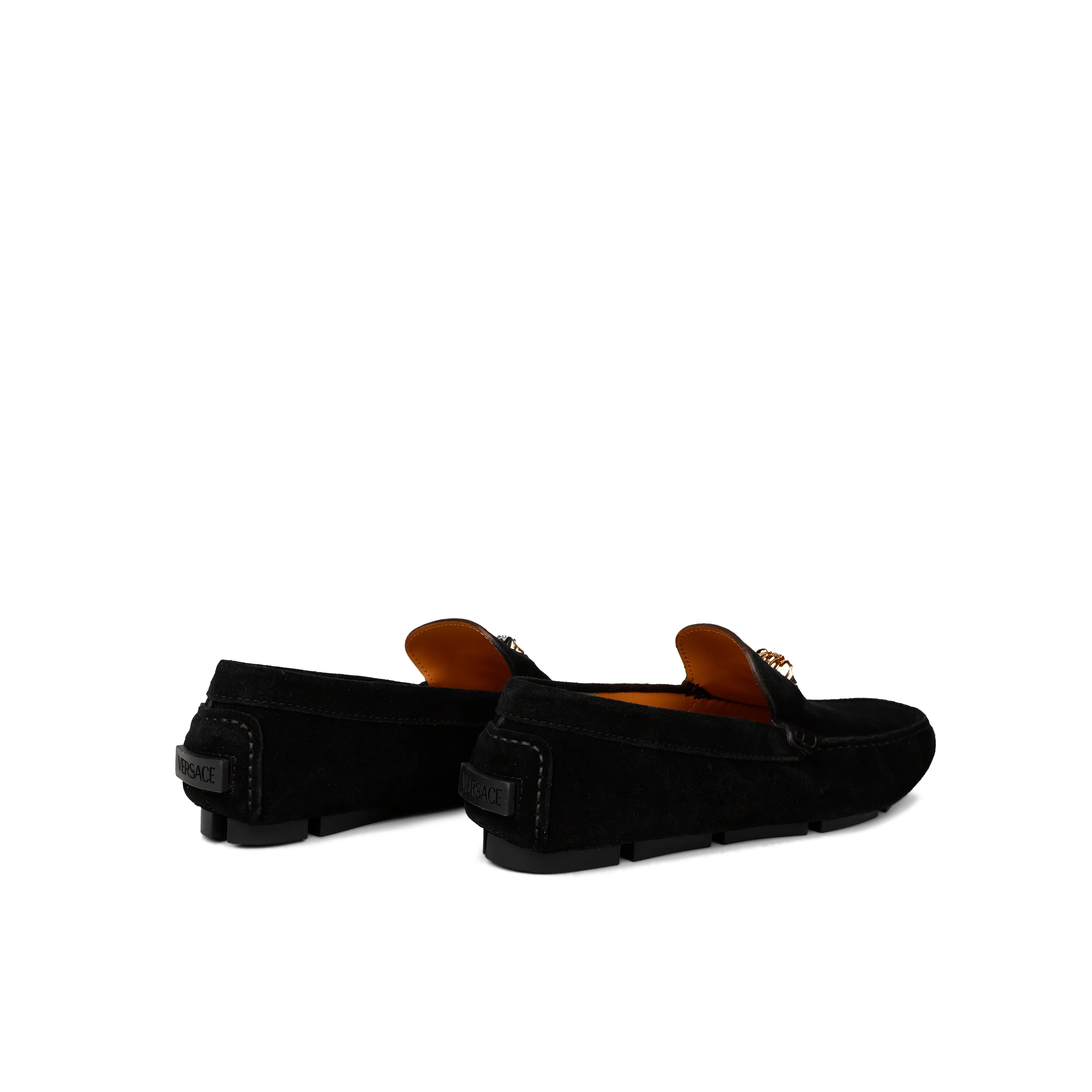 Mocasines Negros Versace Medusa