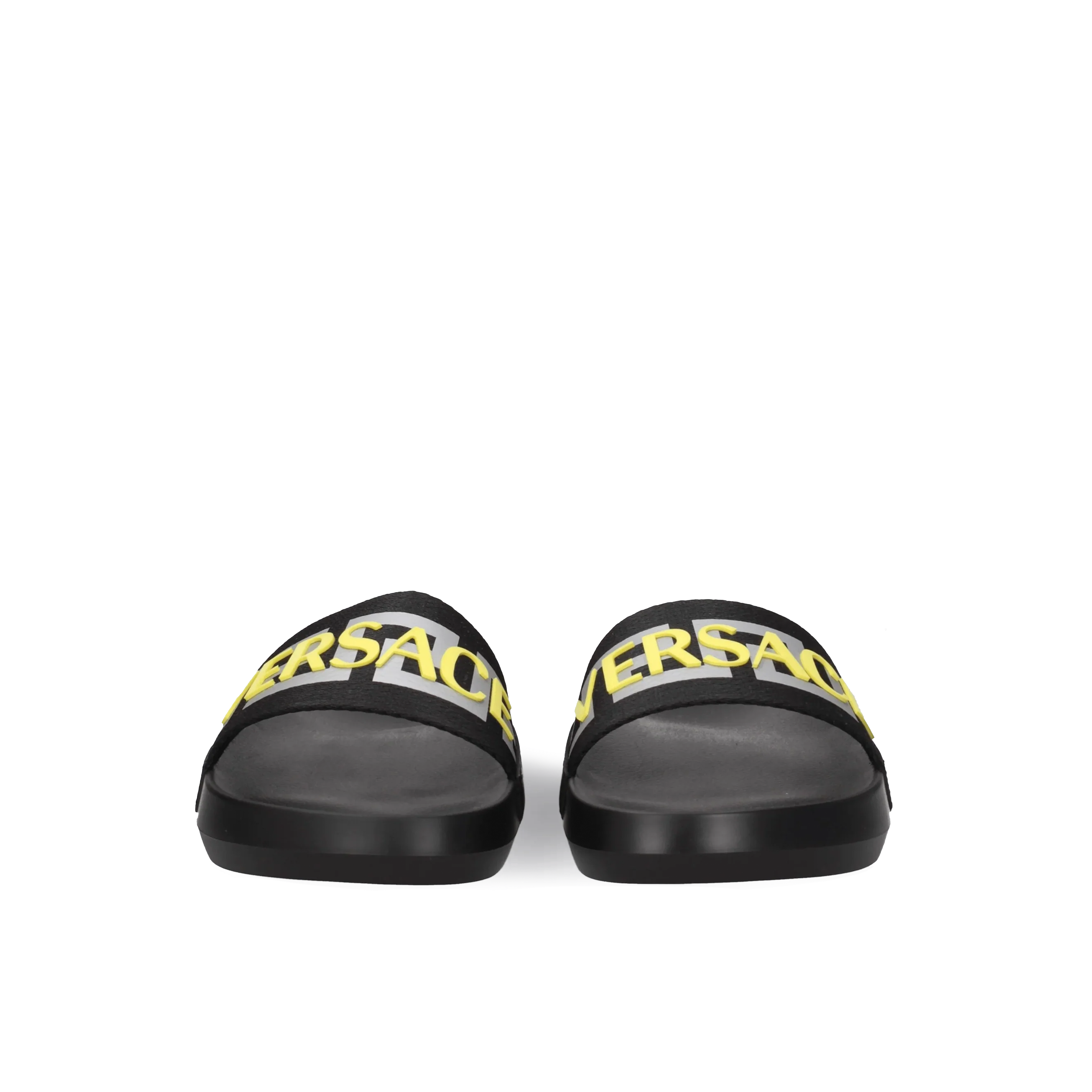 Sandalias Negro Versace Yellow Logo