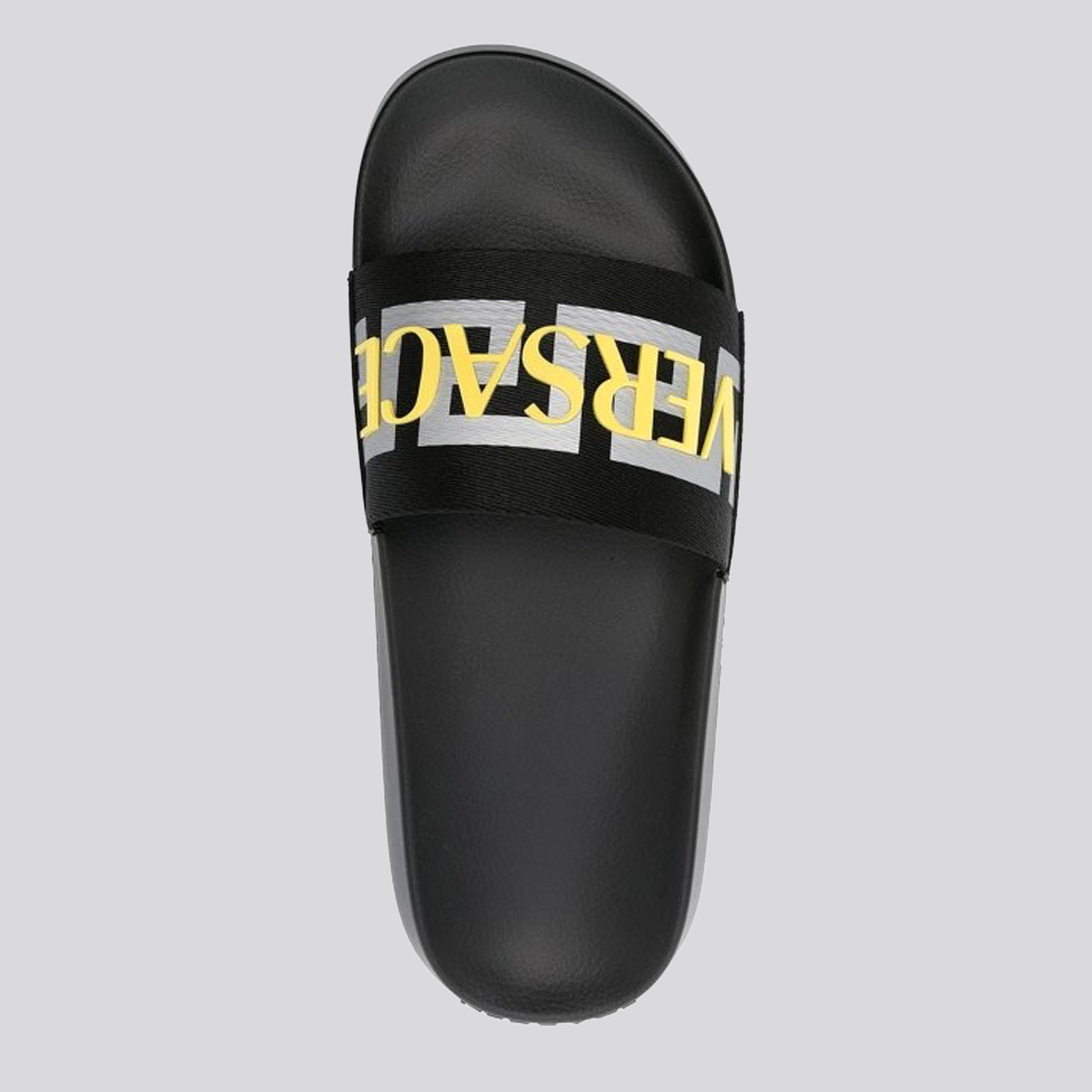 Sandalias Negro Versace Yellow Logo