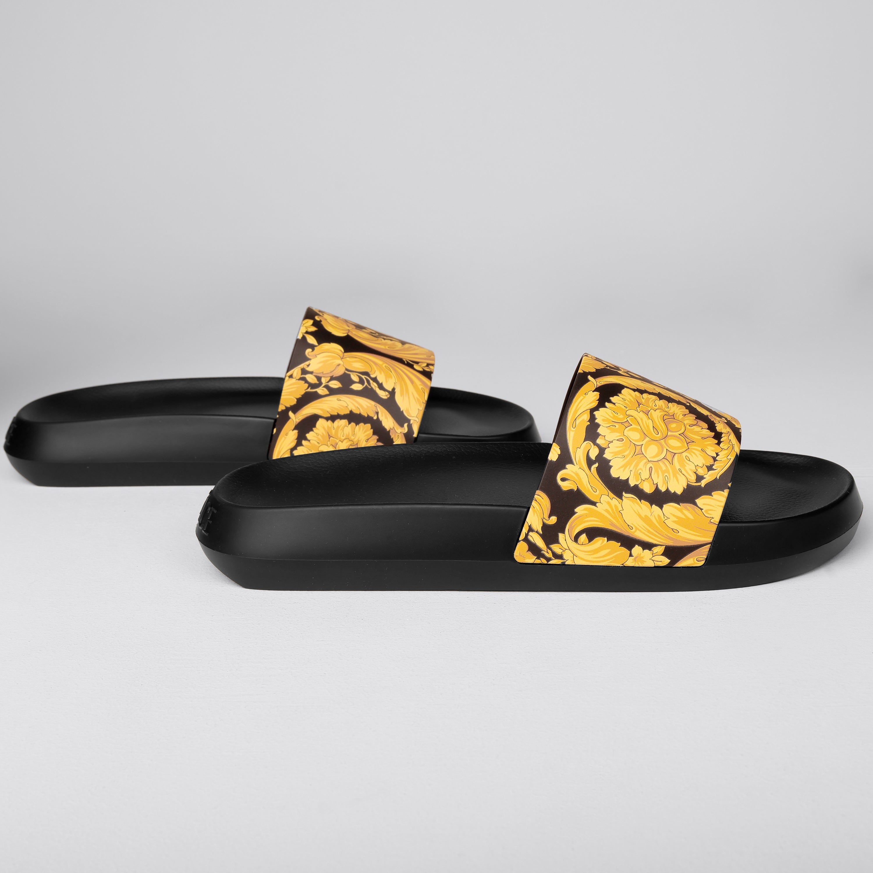 Sandalias Negras Versace Baroque