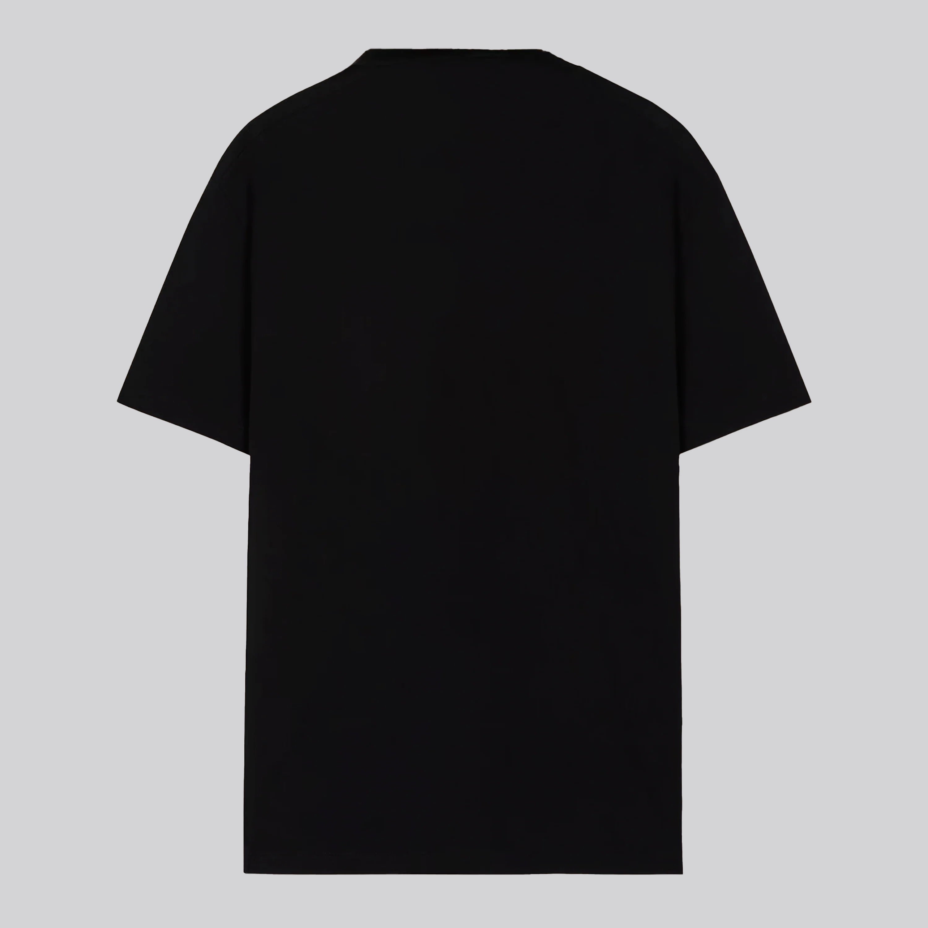 Camiseta Negra Versace Holes Logo