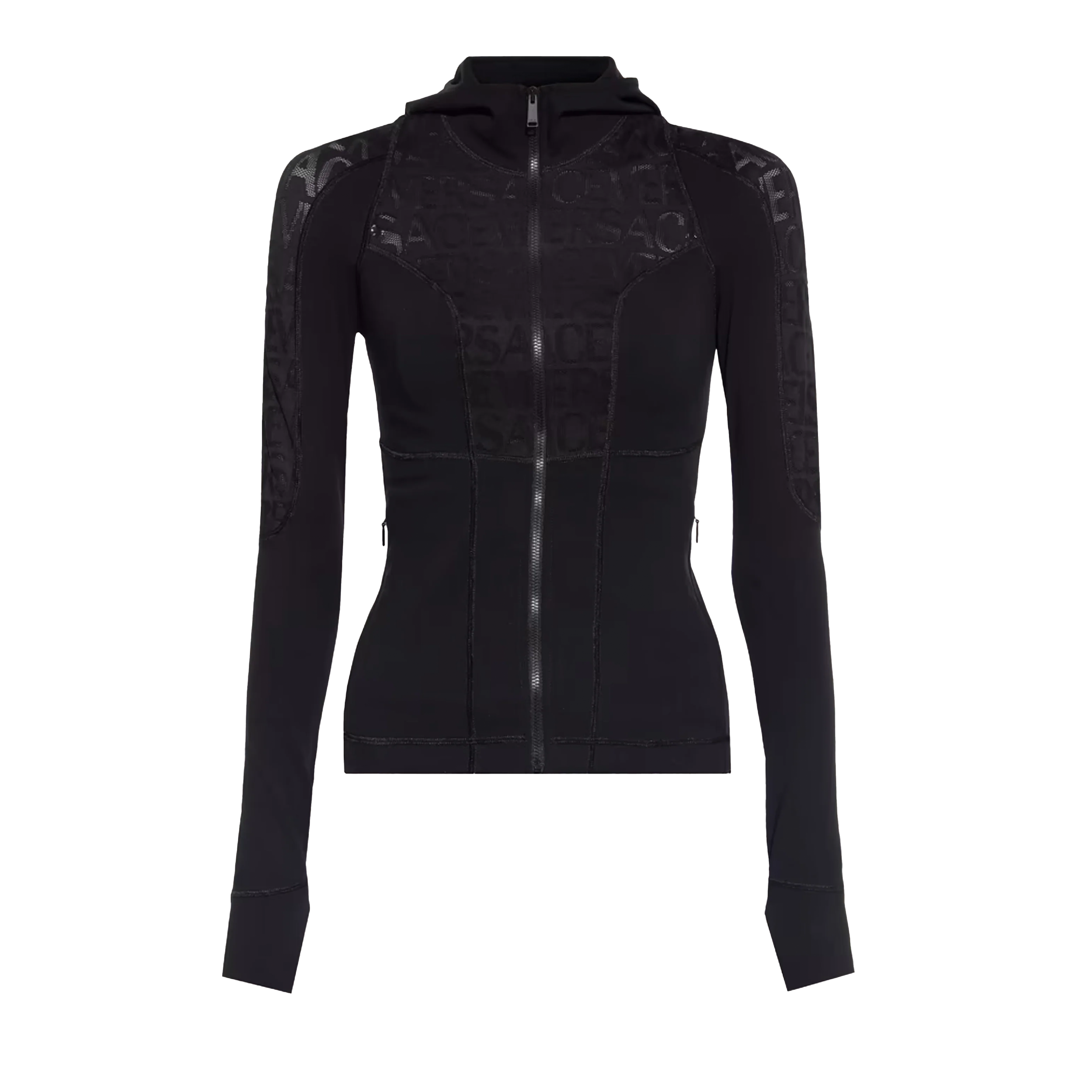 Chaqueta Negra Versace Monogram