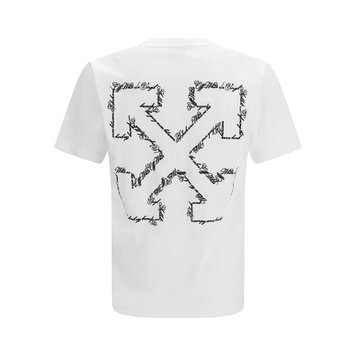 Camiseta Blanca Off-White Arrow Script