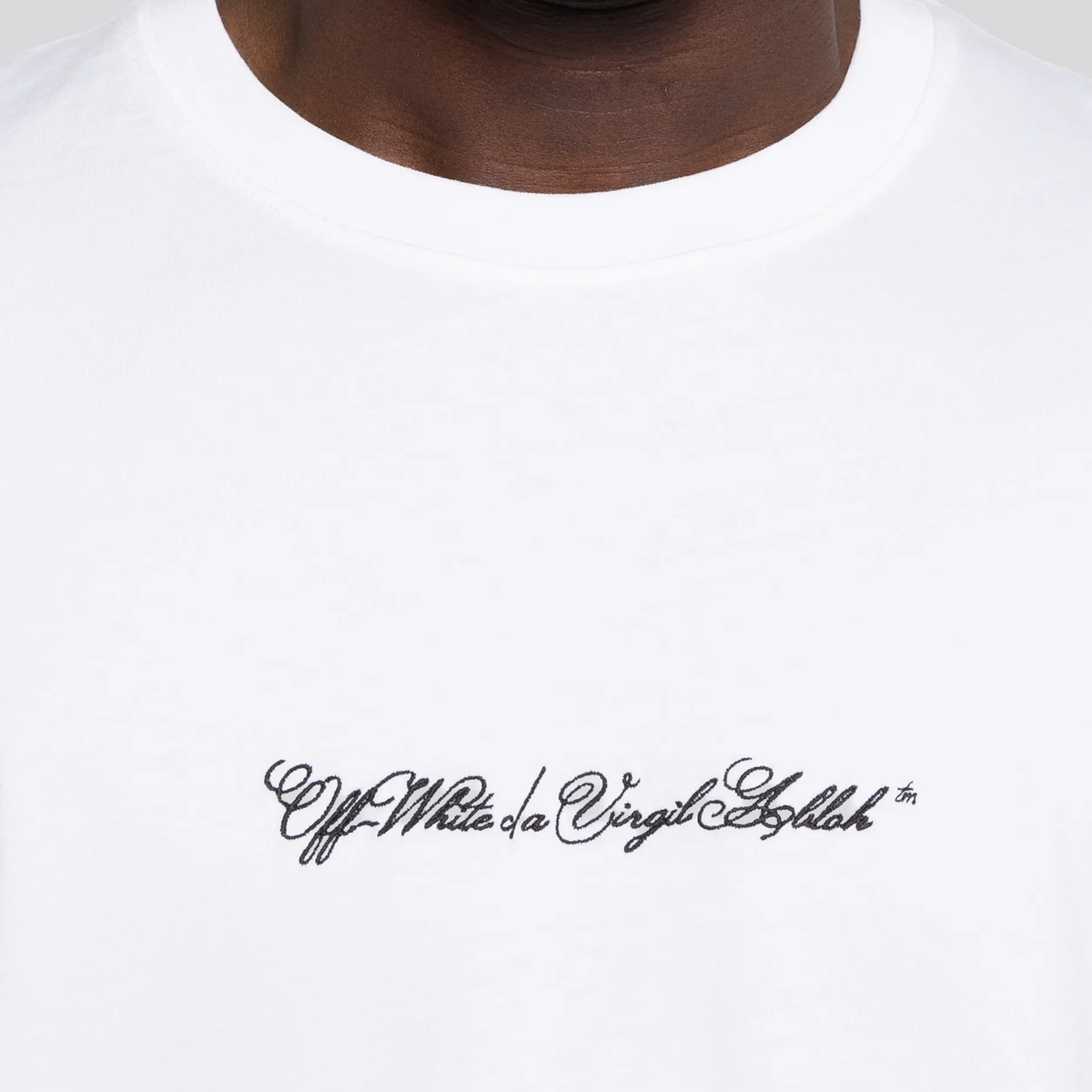 Camiseta Blanca Off-White Arrow Script