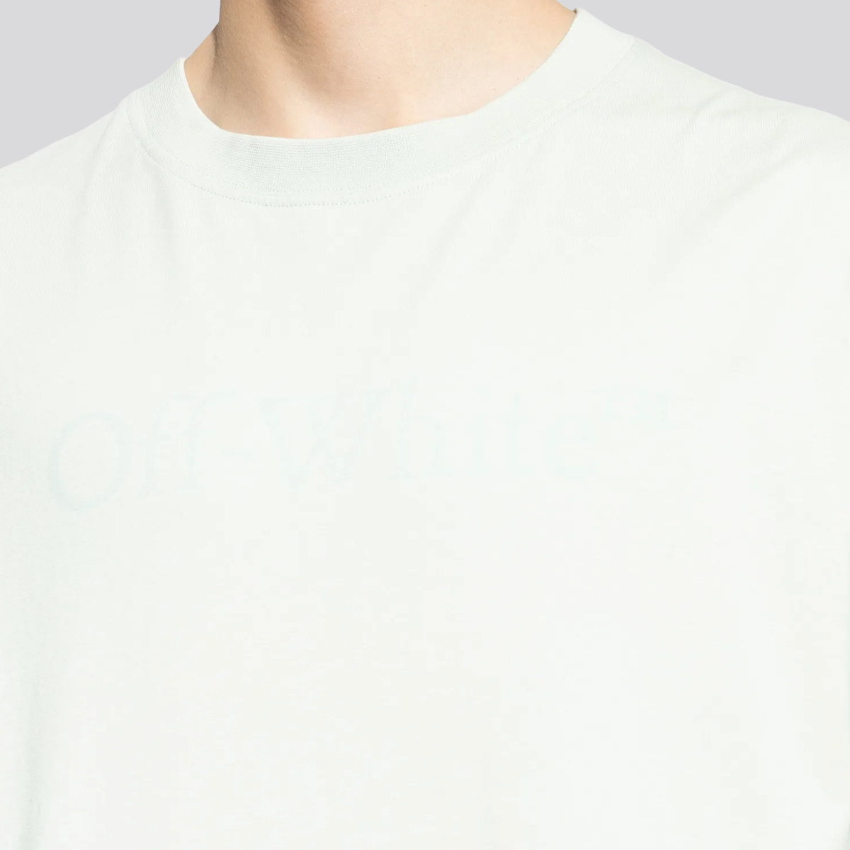 Camiseta Verde Off-White Green Bookish Faded Skate