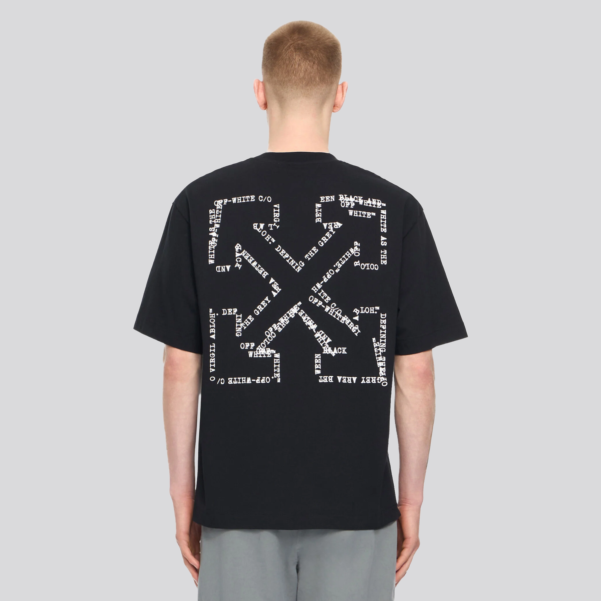Camiseta Negra Off-White Type Machine Arrow
