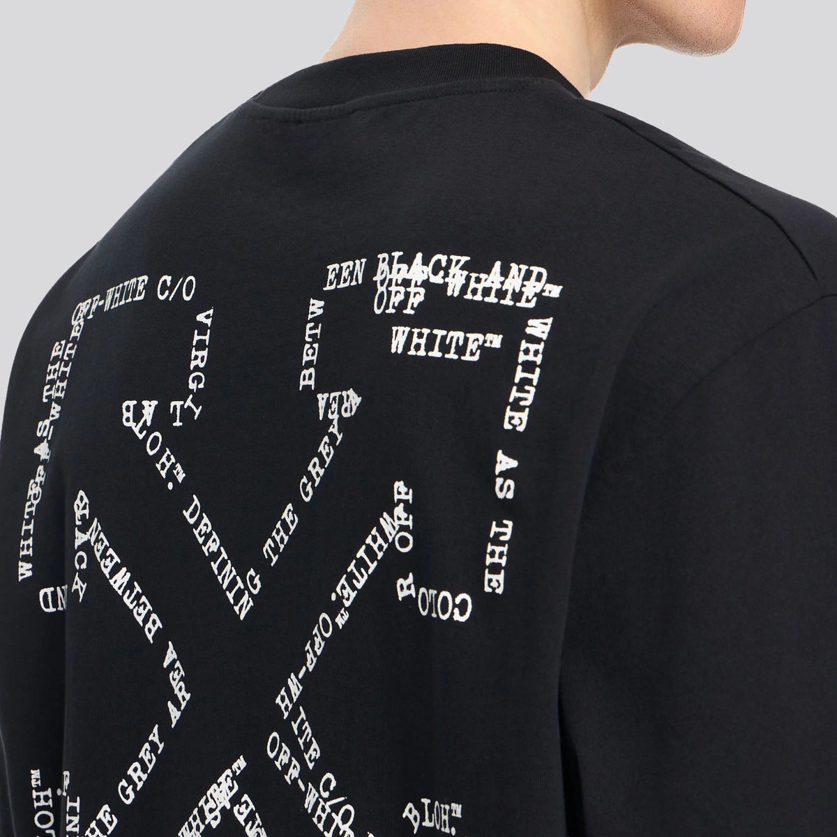 Camiseta Negra Off-White Type Machine Arrow