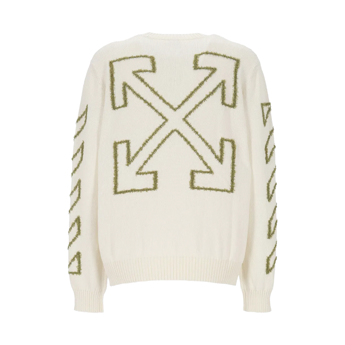 Buzo Crema Off-White Cream Diag Outline Knit