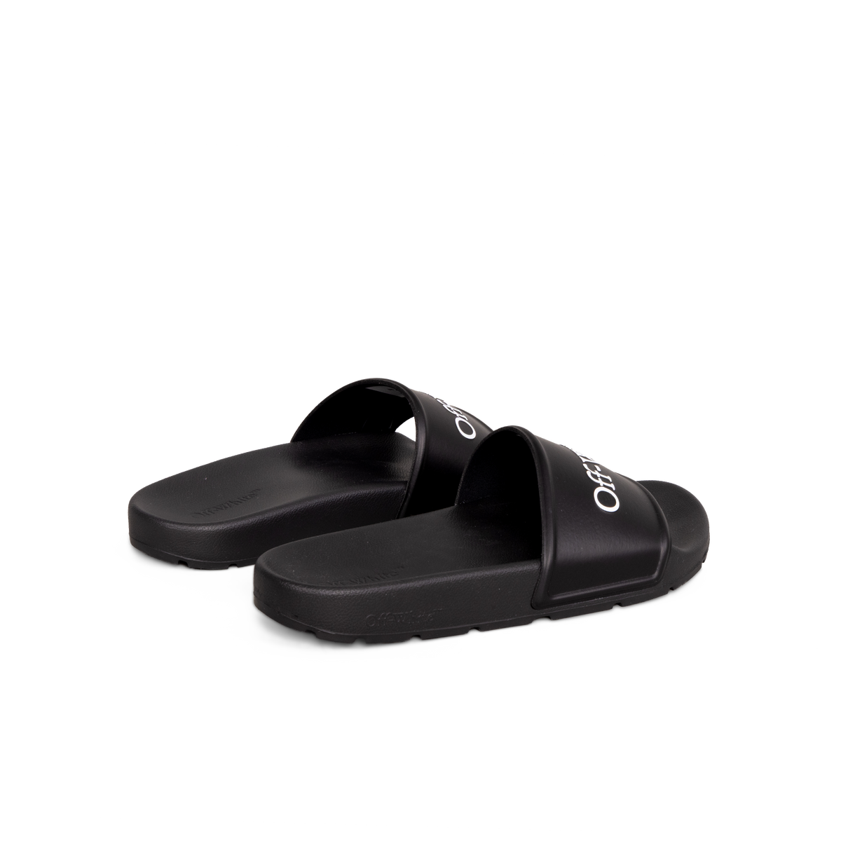 Sandalias Negras Off-White Logo
