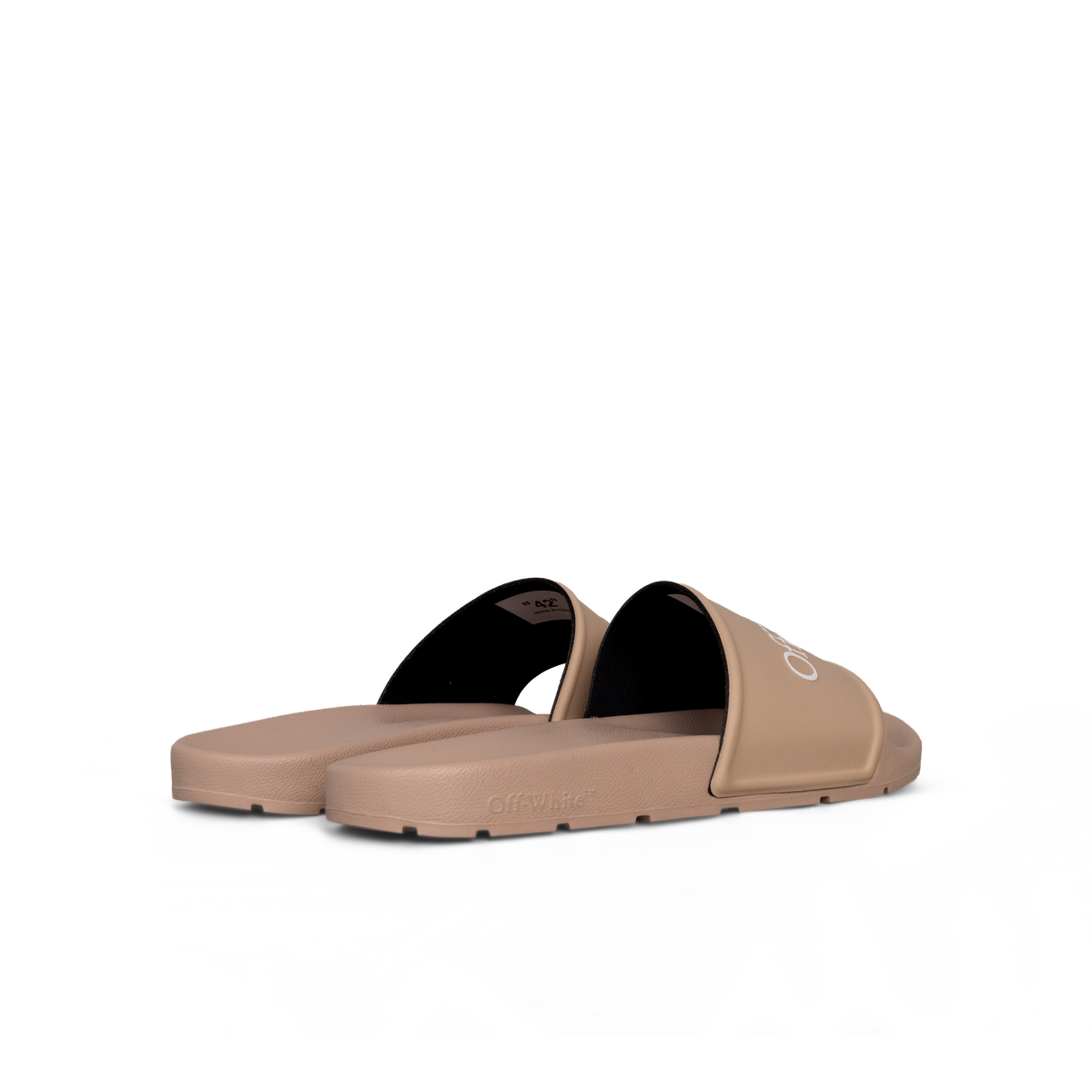 Sandalias Beige Off-White Logo