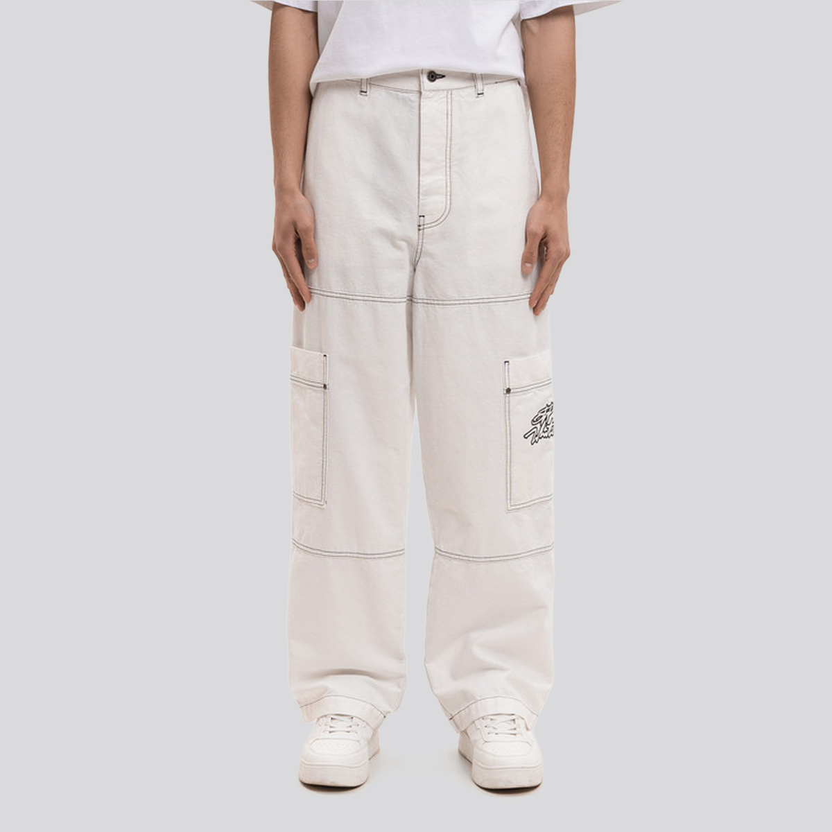 Pantalón Blanco Off-White Pant Vintage
