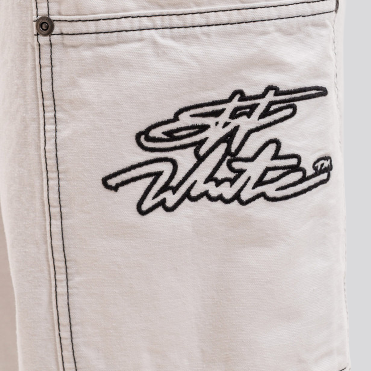 Pantalón Blanco Off-White Pant Vintage