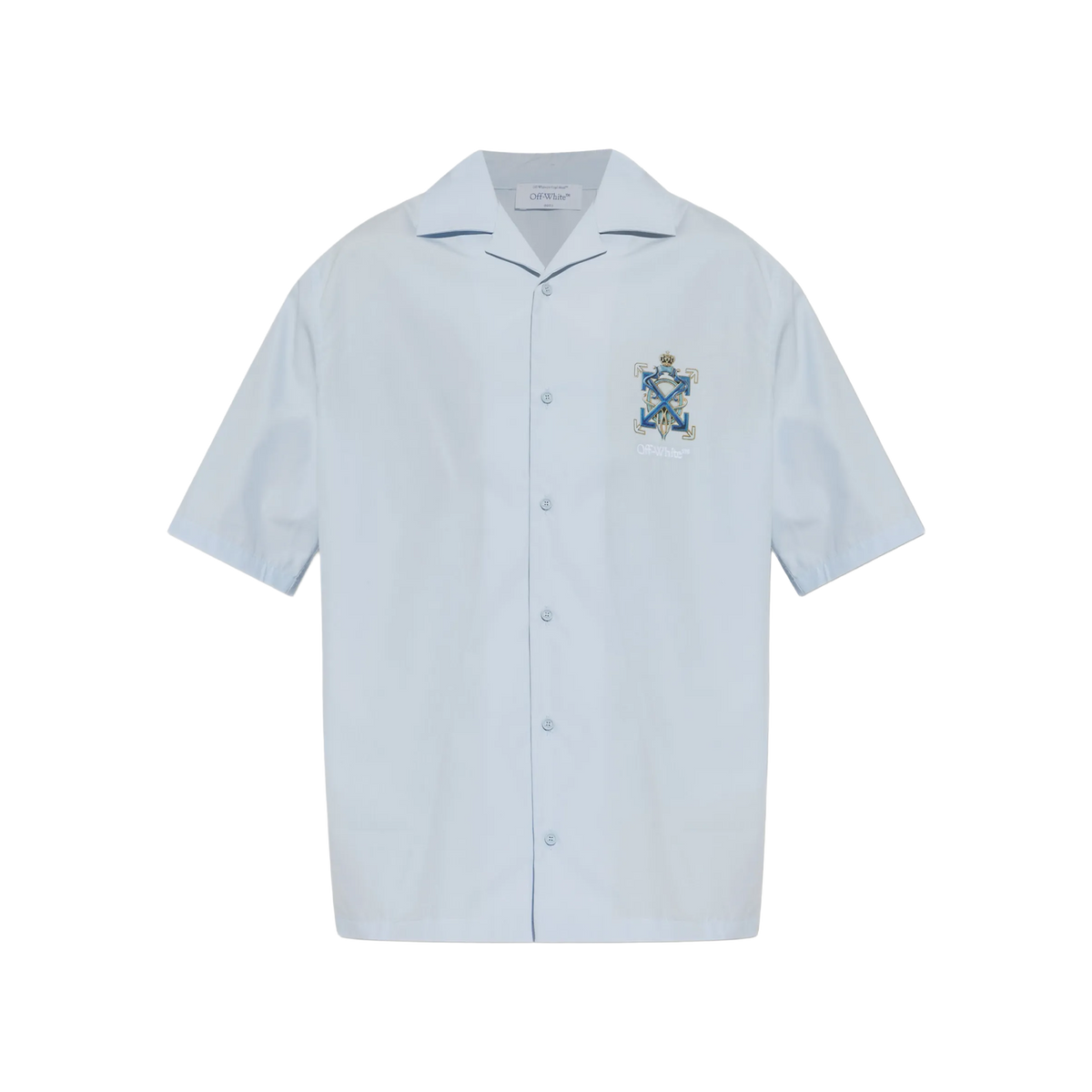 Camisa Celeste Off-White Blue Pop Bowling Aral Arrow