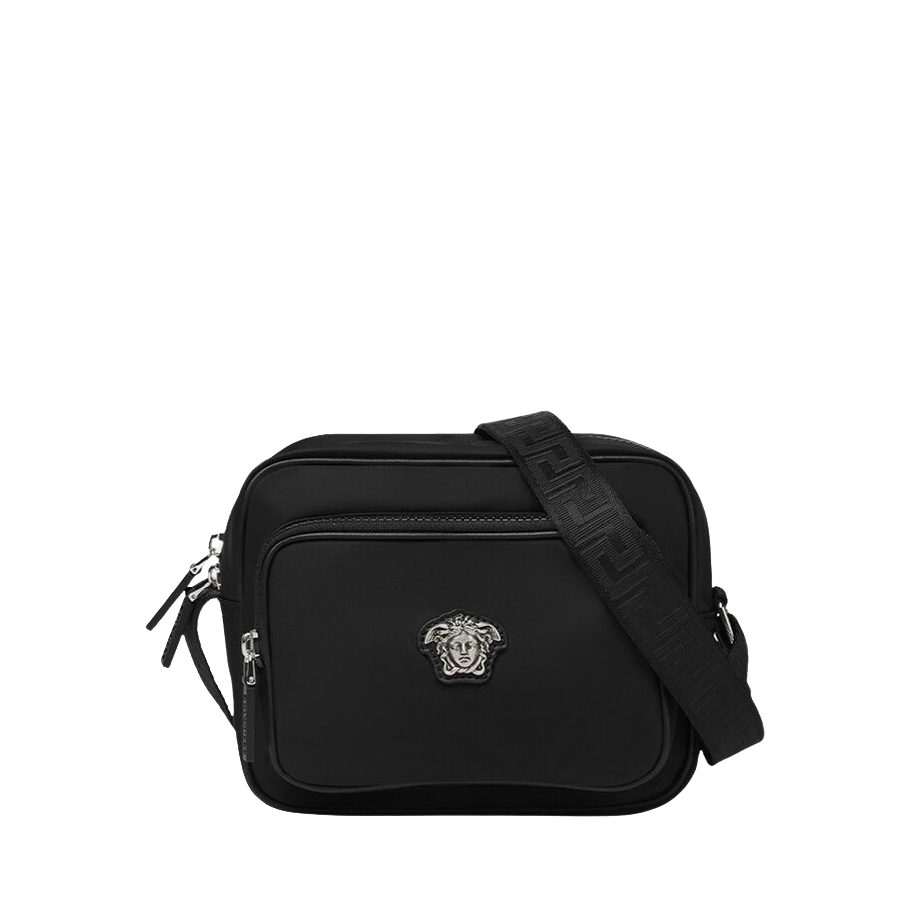 Bolso Negro Versace Nylon Medusa