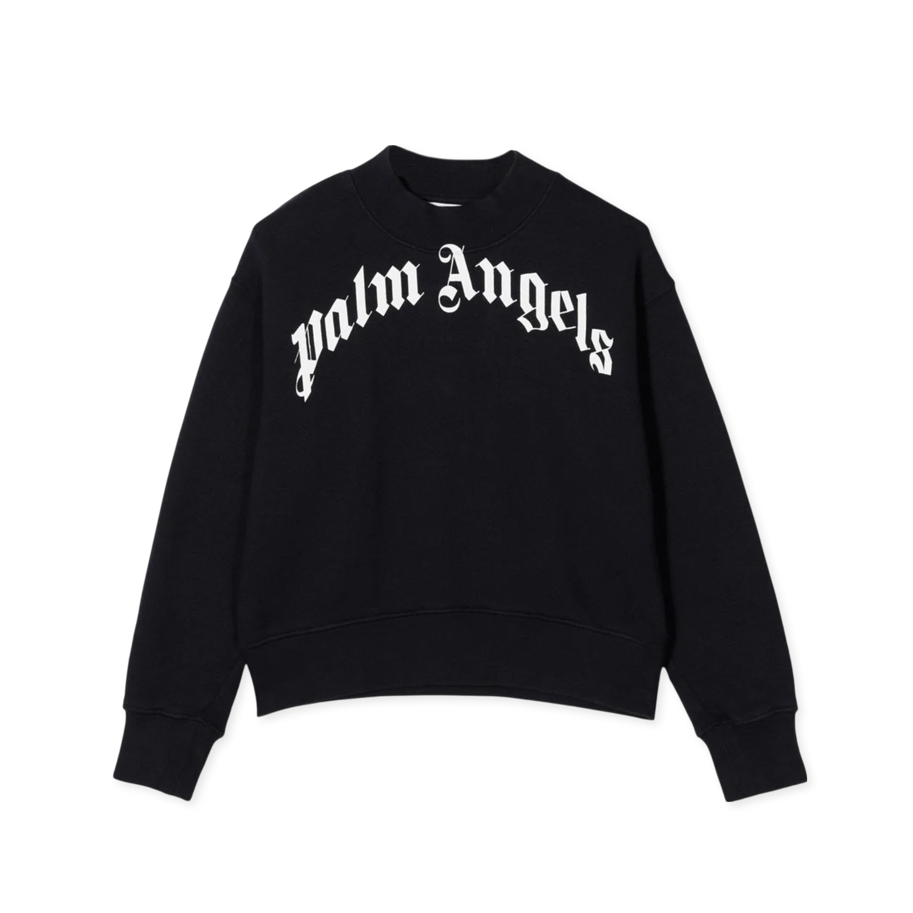 Buzo Negro Palm Angels Curved Logo