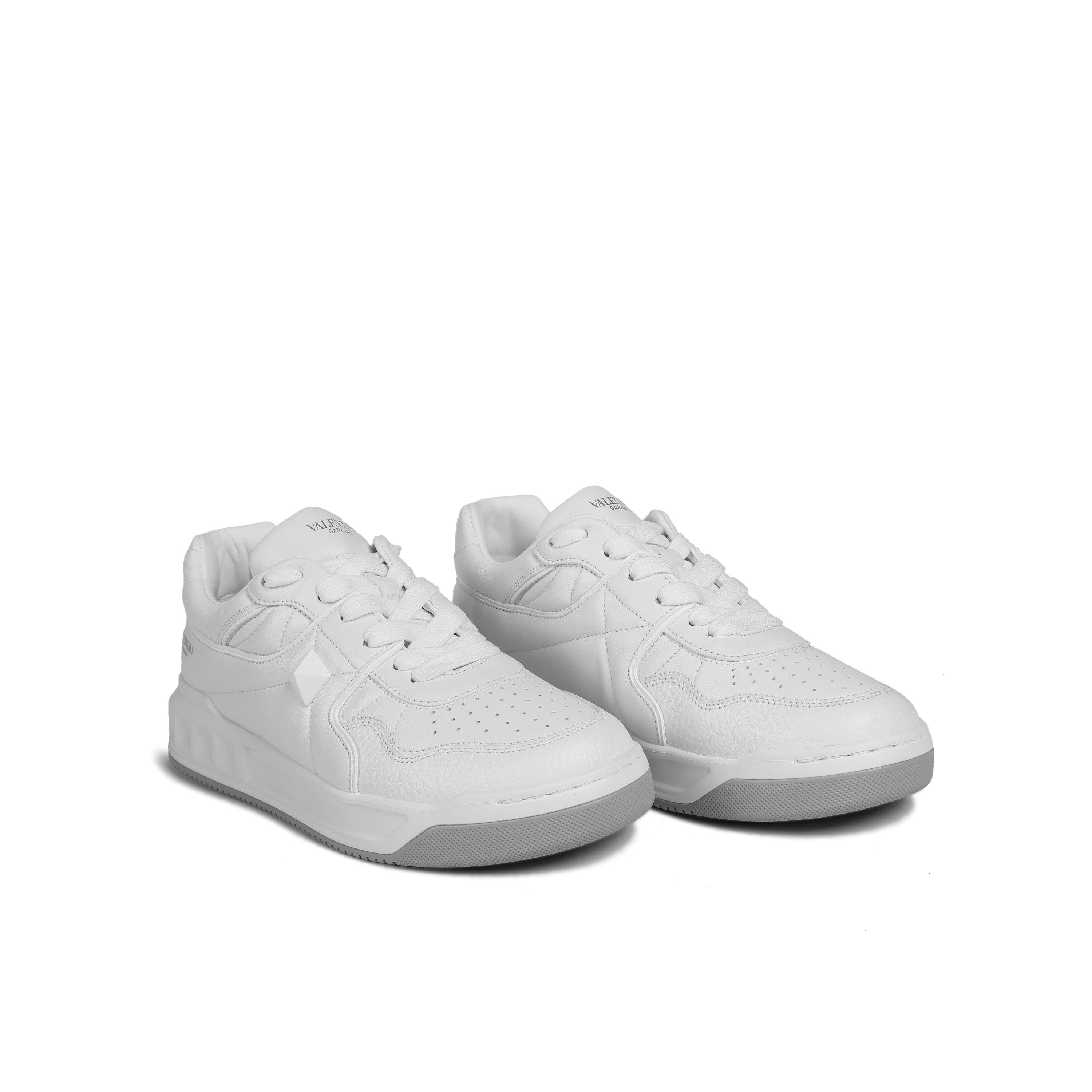 Sneakers Valentino White Gris Roman Stud