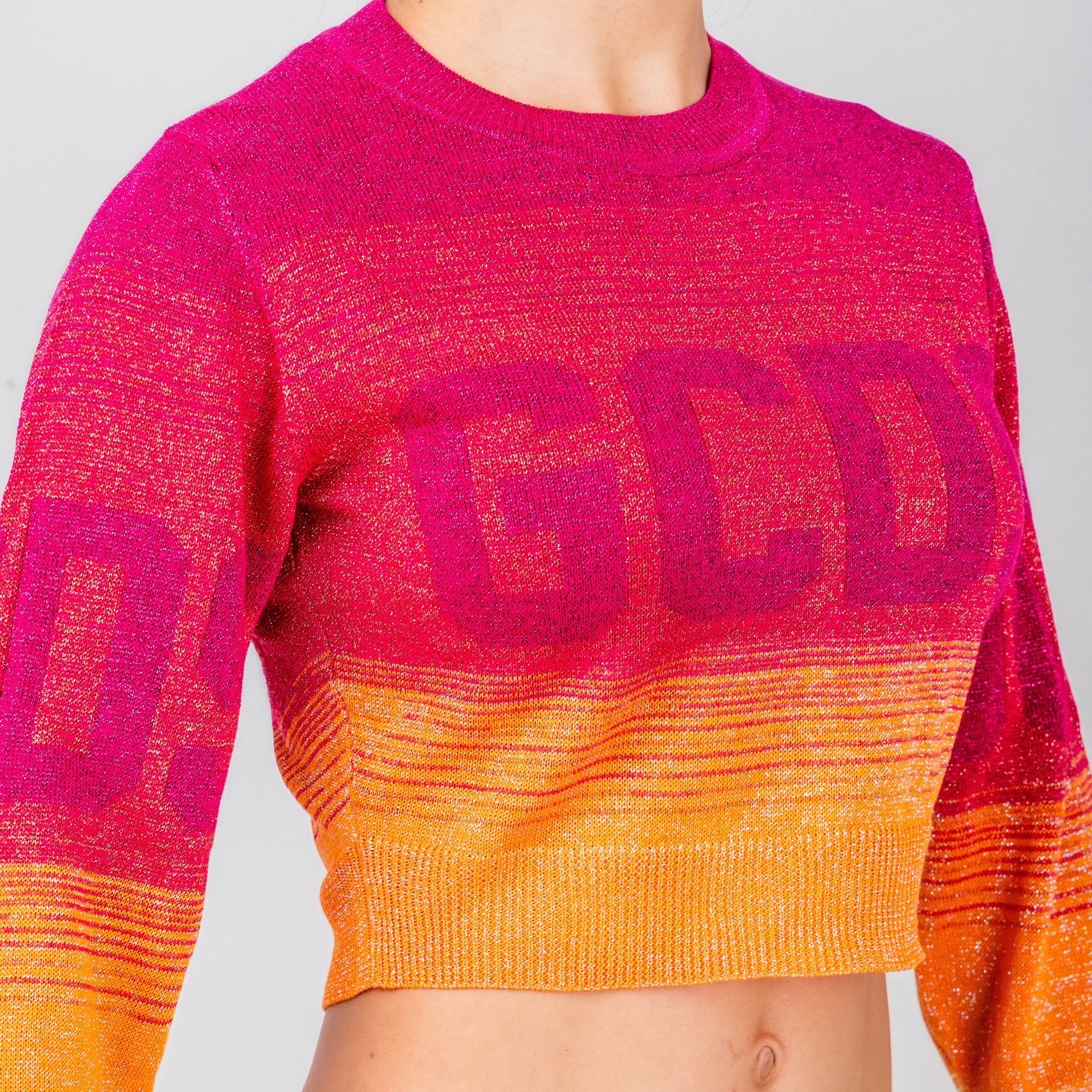 Suéter Fucsia GCDS Lurez Degradé