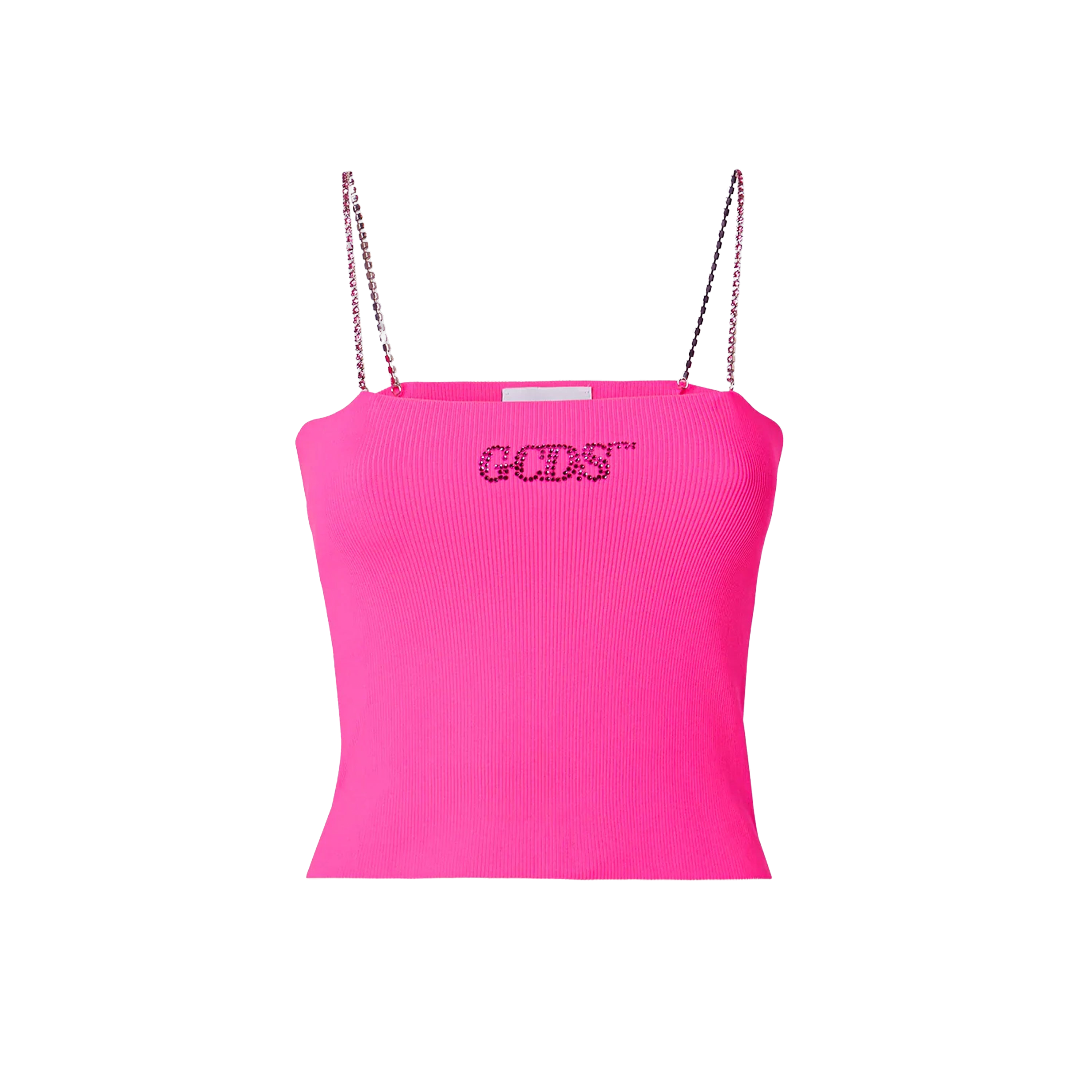 Top Fucsia GCDS Crystal Logo