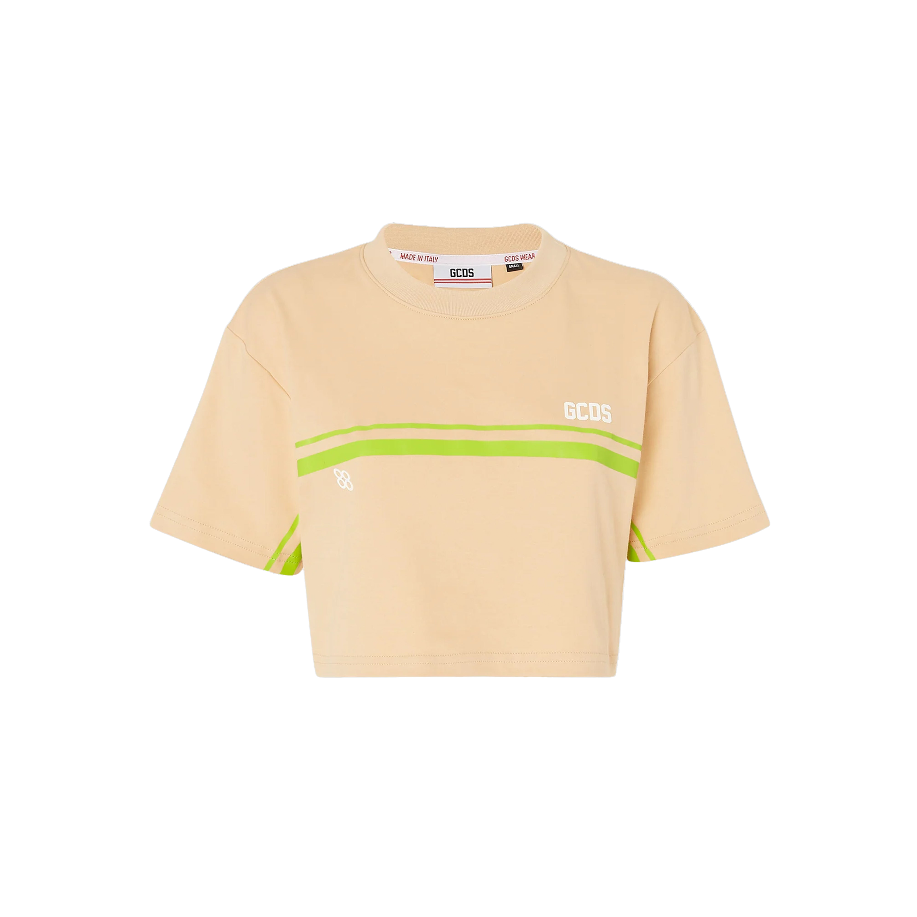 Camiseta Beige GCDS Crop Bliss
