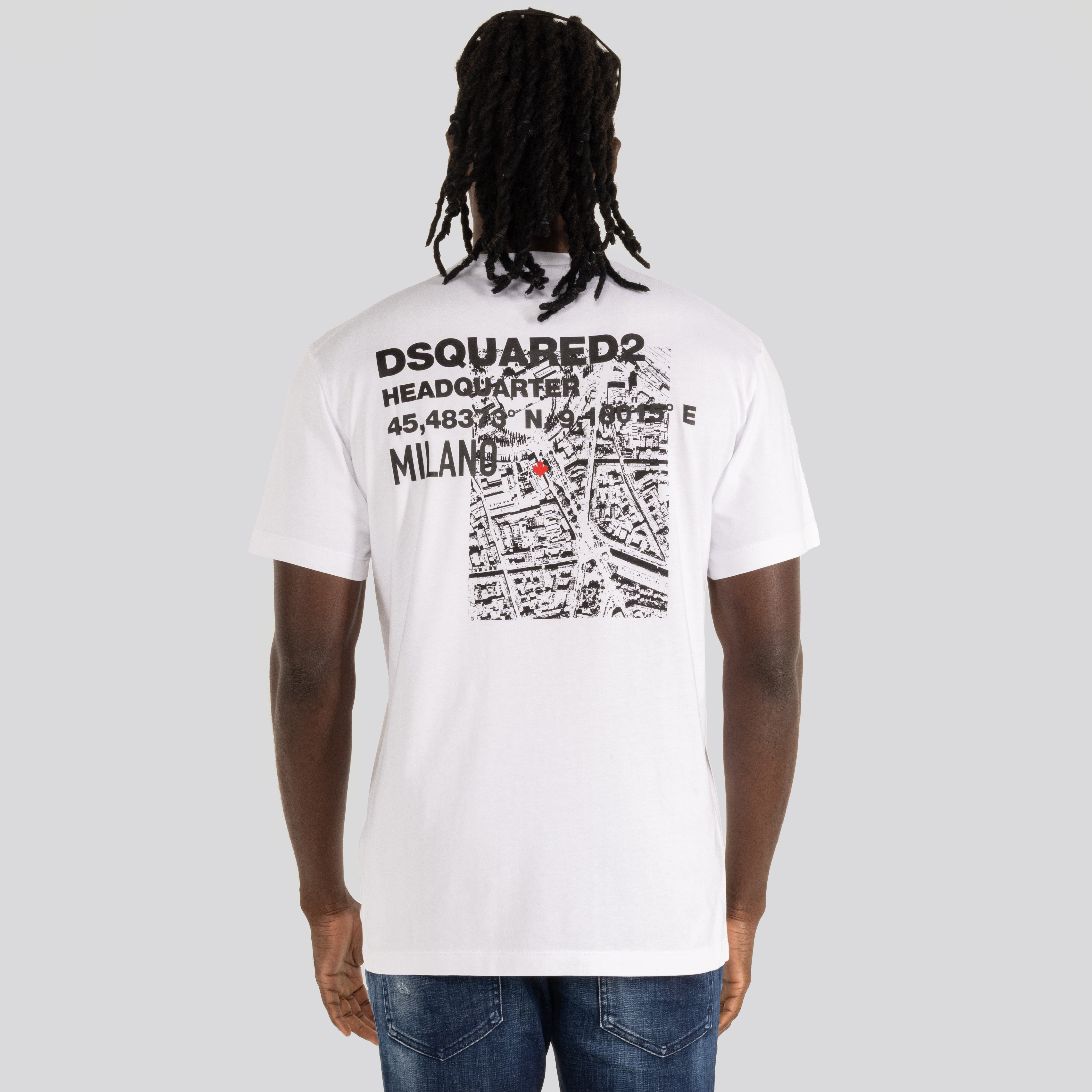 Camiseta Blanca Dsquared2 Headquarter