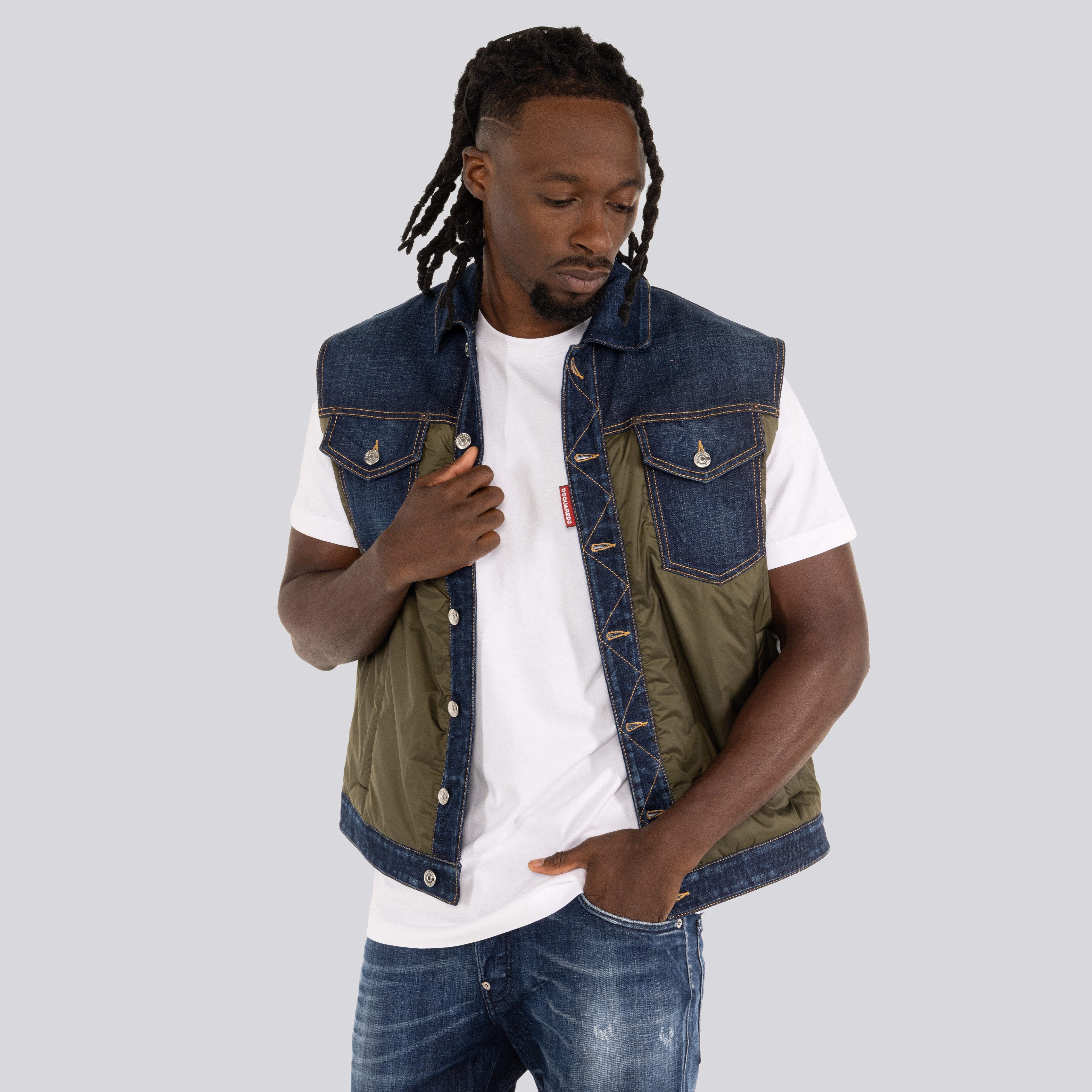 Chaleco Denim Dsquared2 Nylon