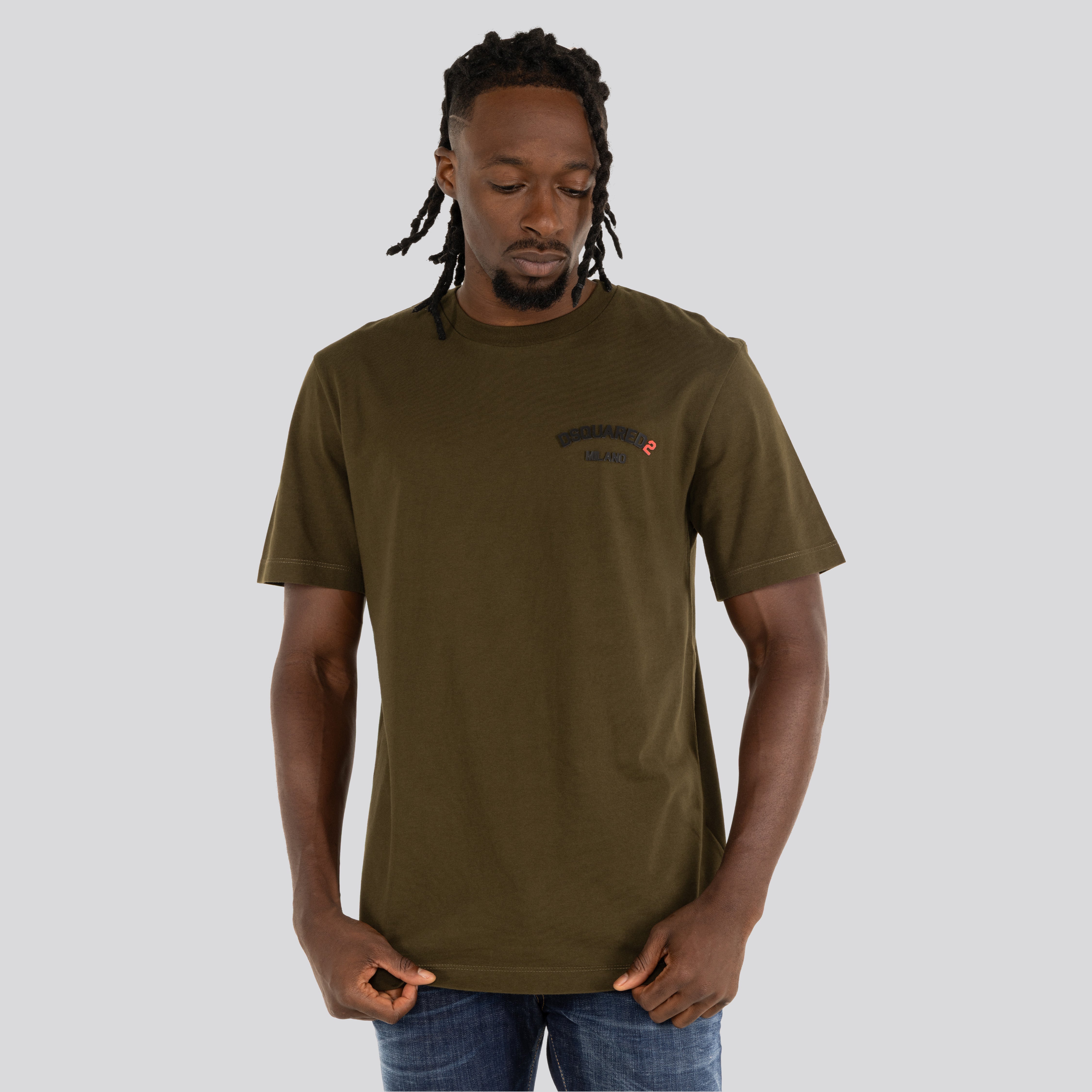 Camiseta Verde Dsquared2 Milano Chest Logo