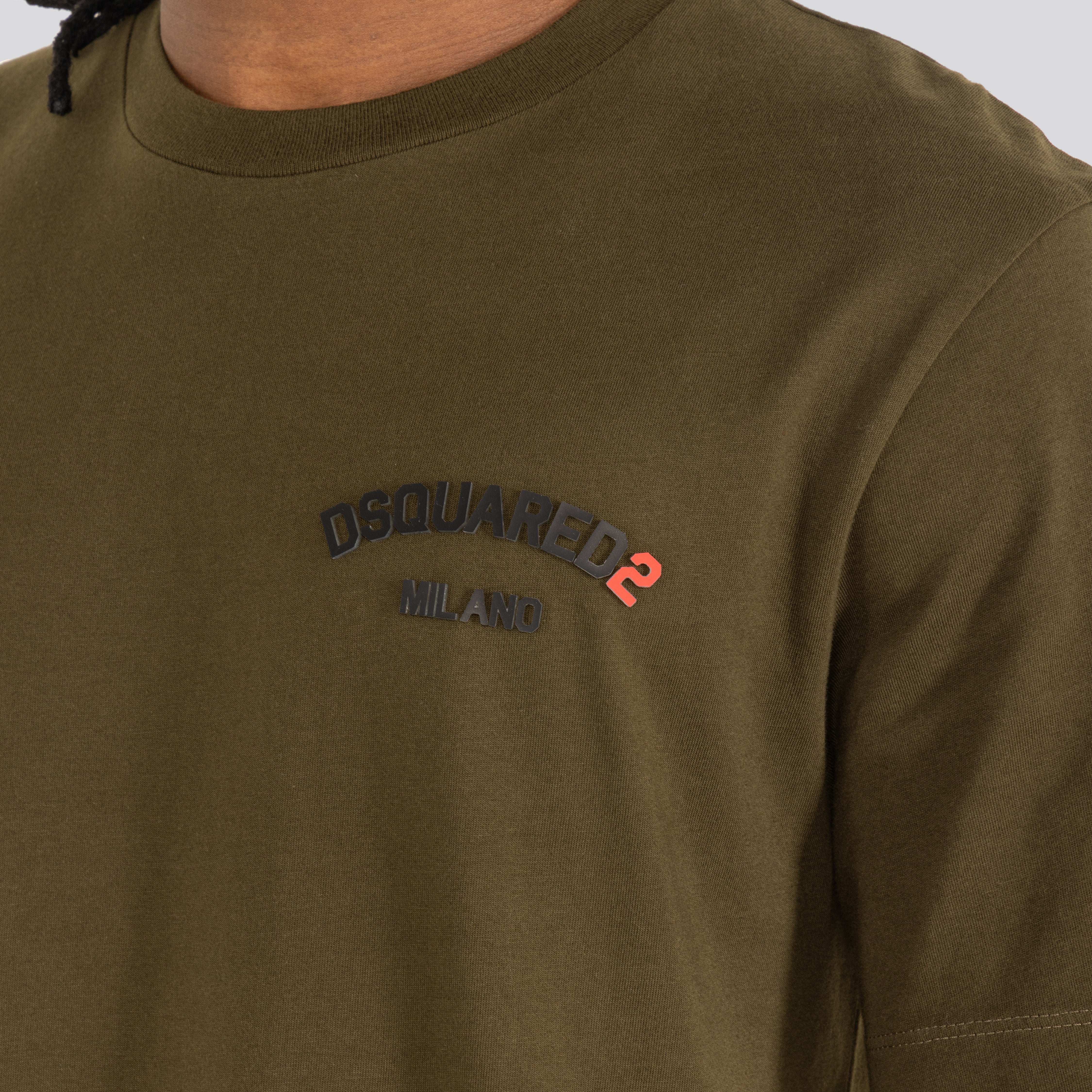Camiseta Verde Dsquared2 Milano Chest Logo