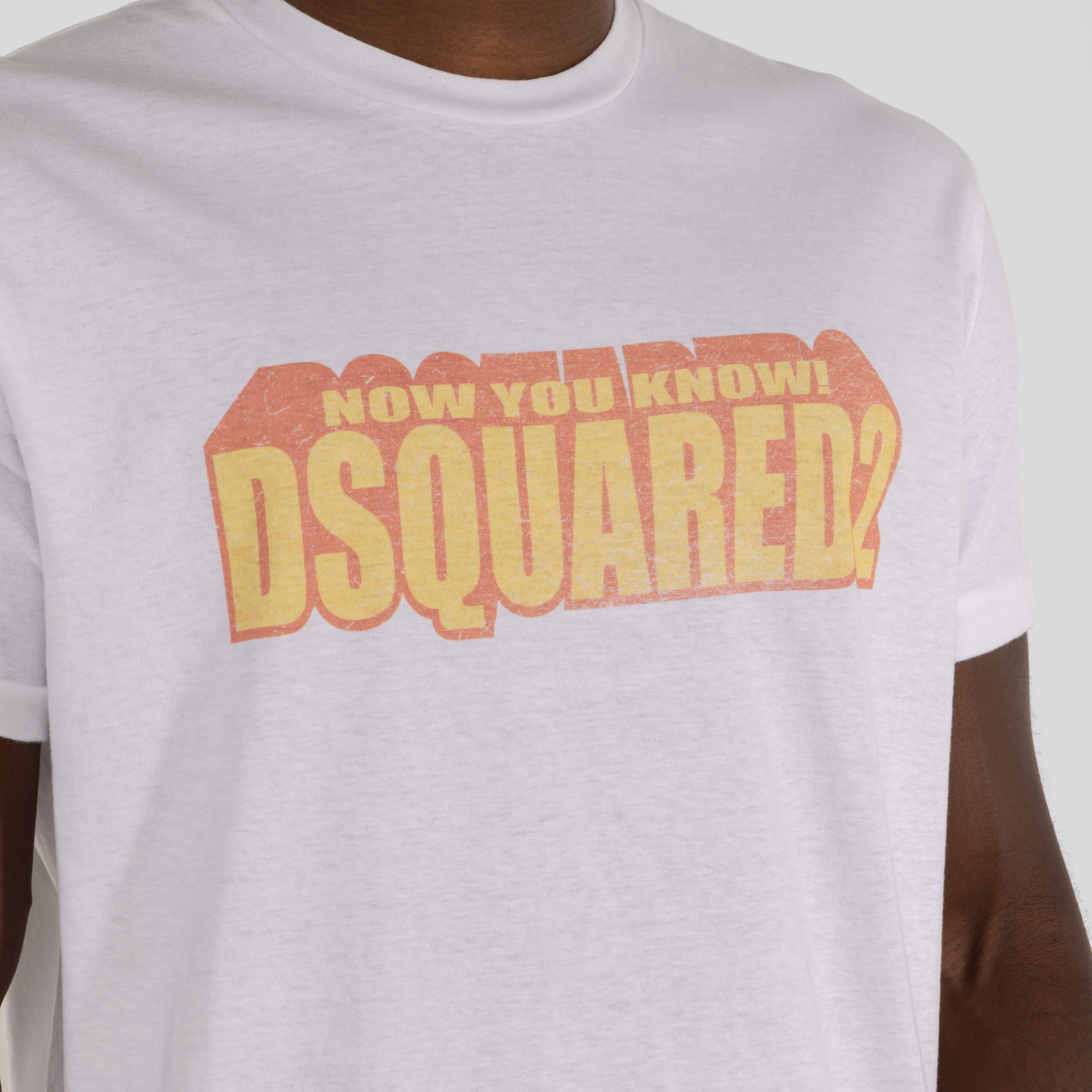 Camiseta Blanca Dsquared2 Slogan