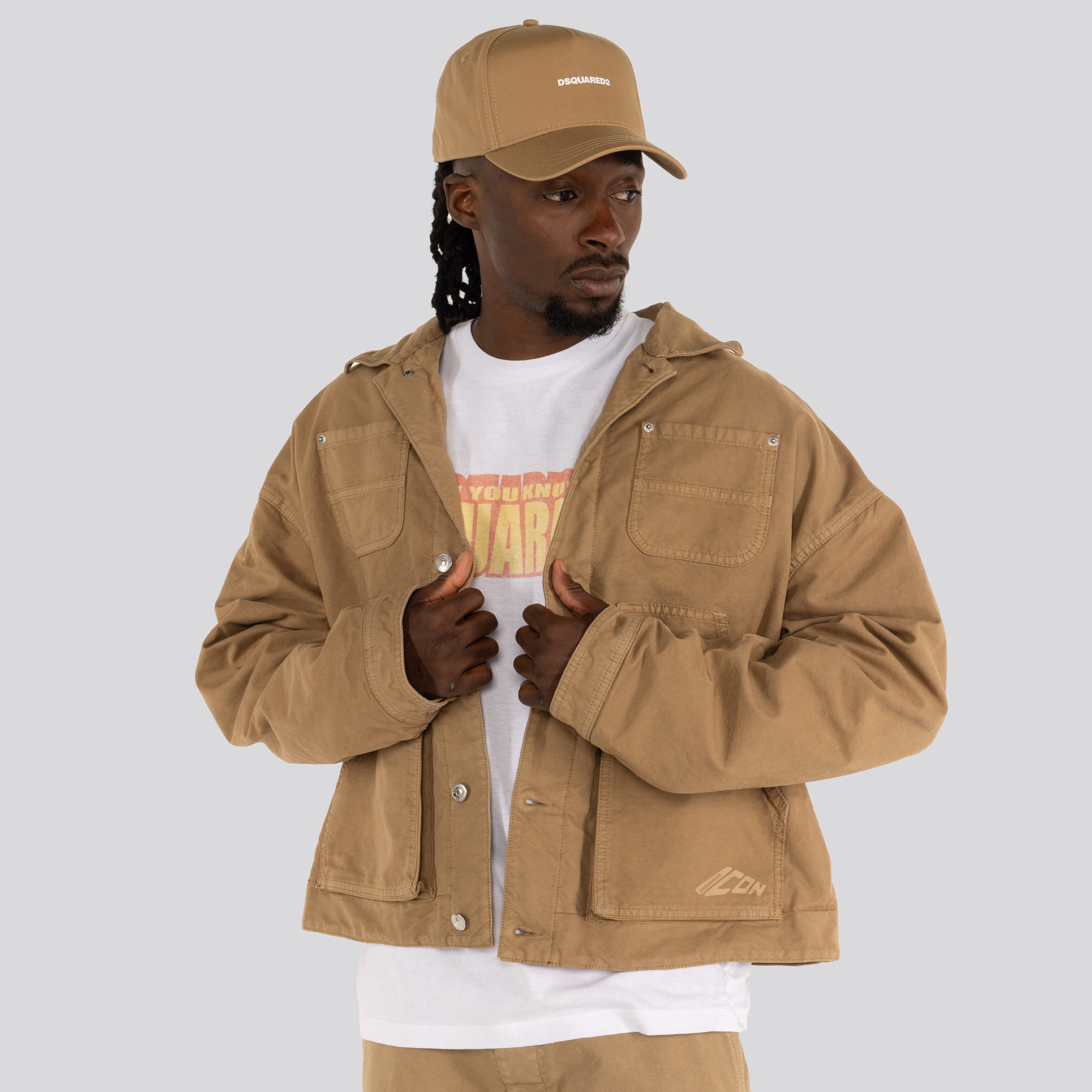 Chaqueta Beige Dsquared2 Pocketed