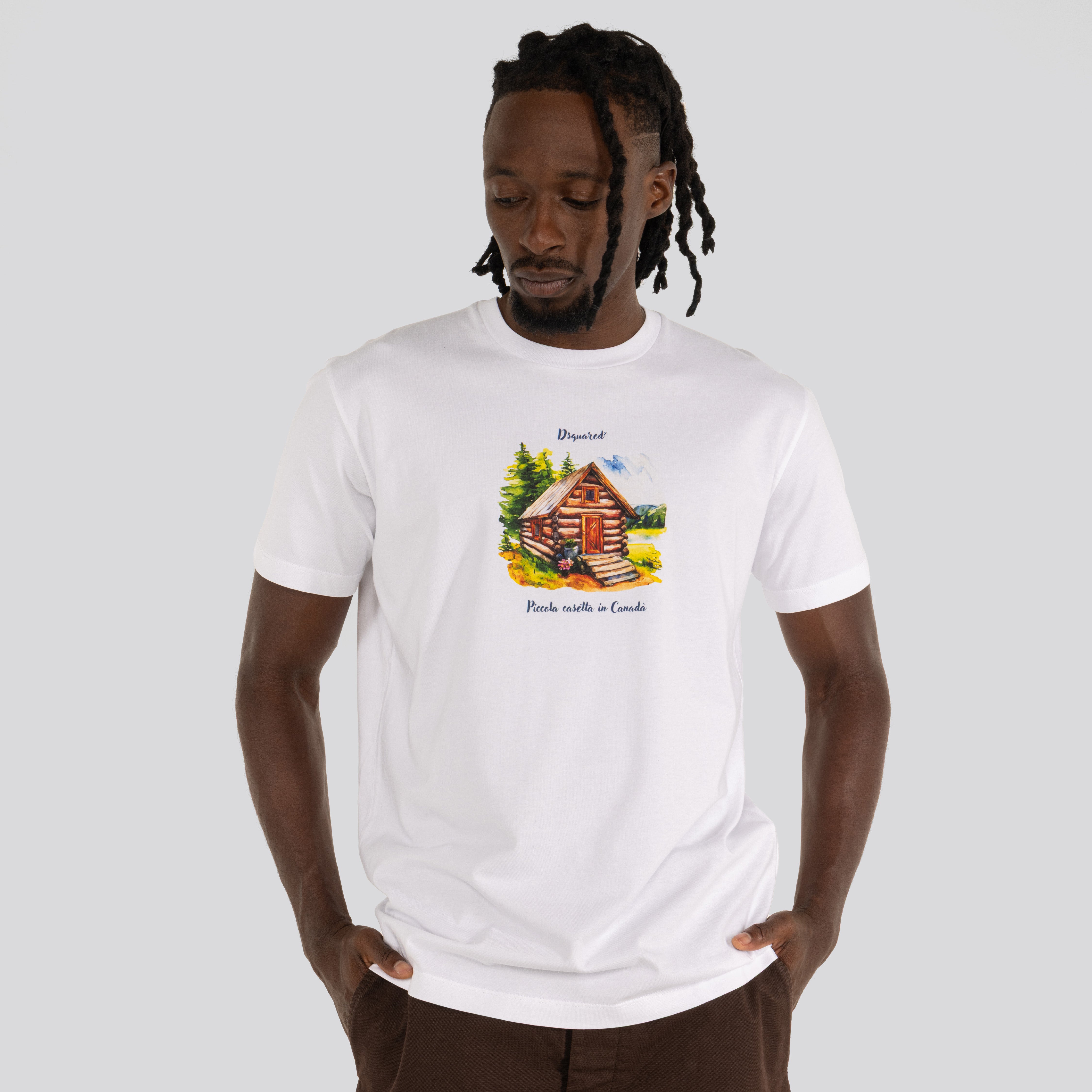 Camiseta Blanca Dsquared2 Casetta