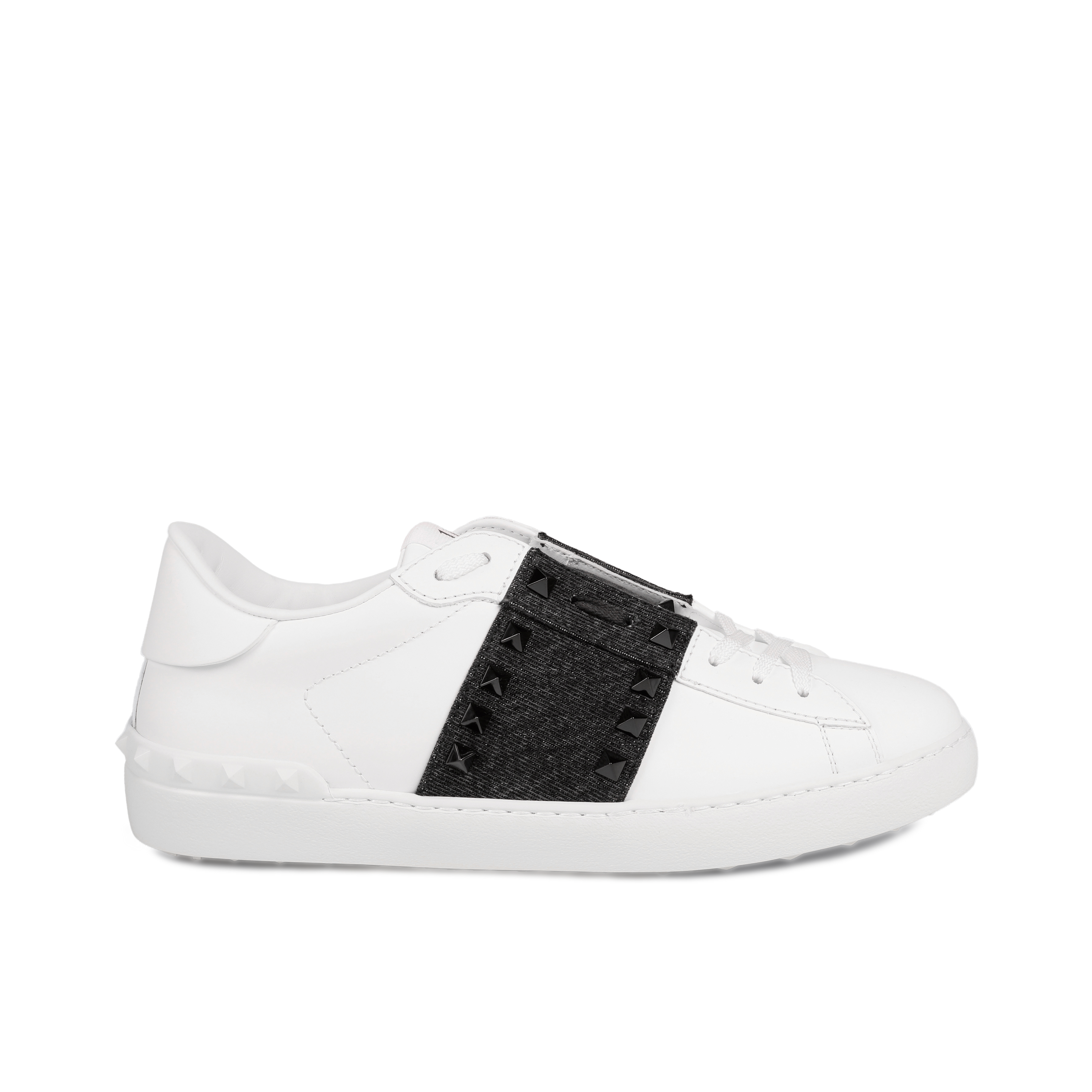 Sneakers White Valentino Rockstud Denim