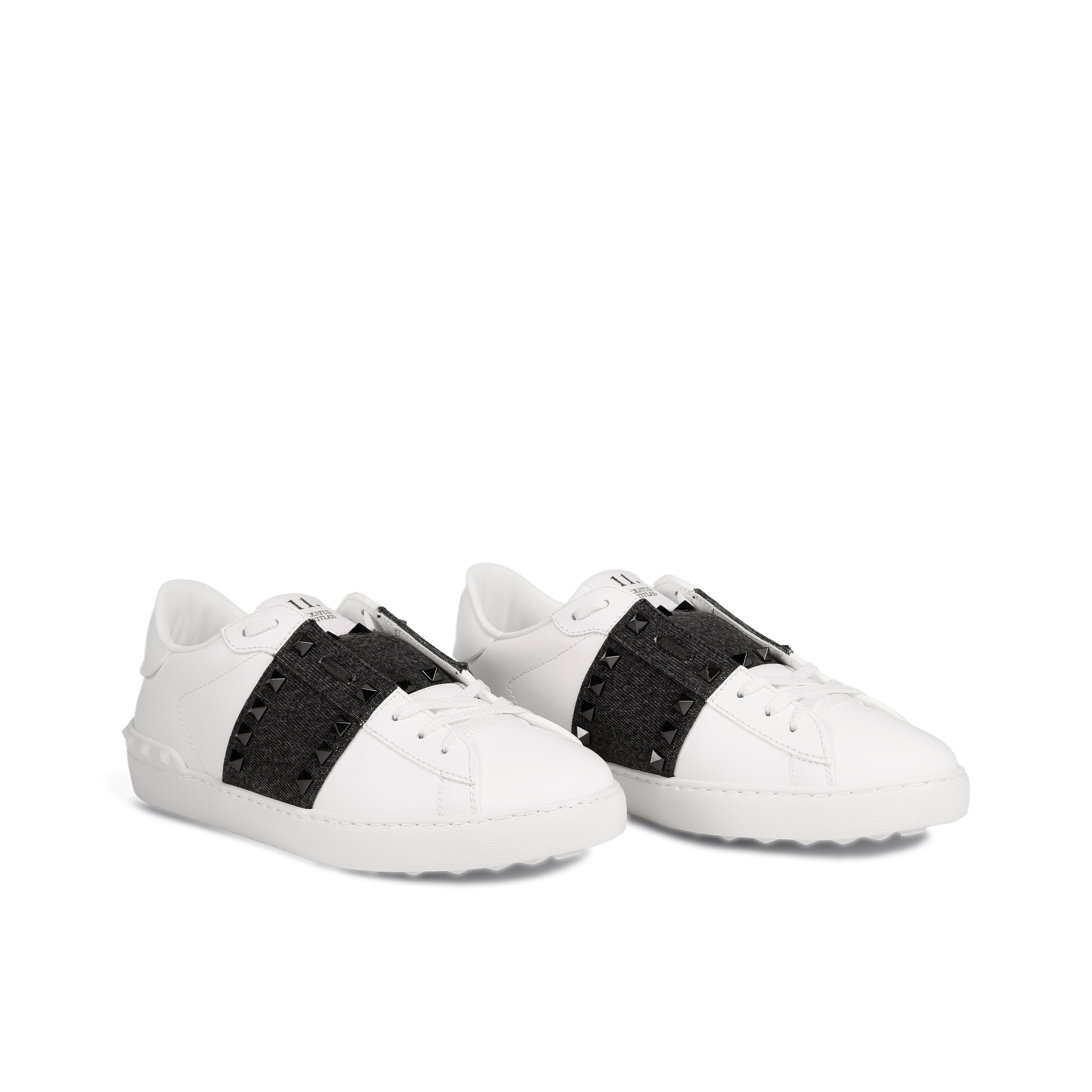 Sneakers White Valentino Rockstud Denim