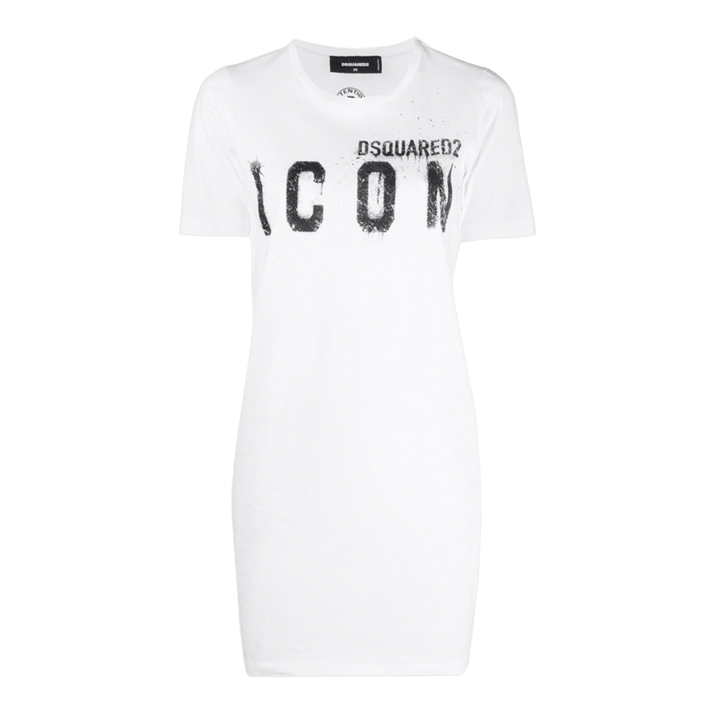 Vestido Blanco Dsquared2 Spray
