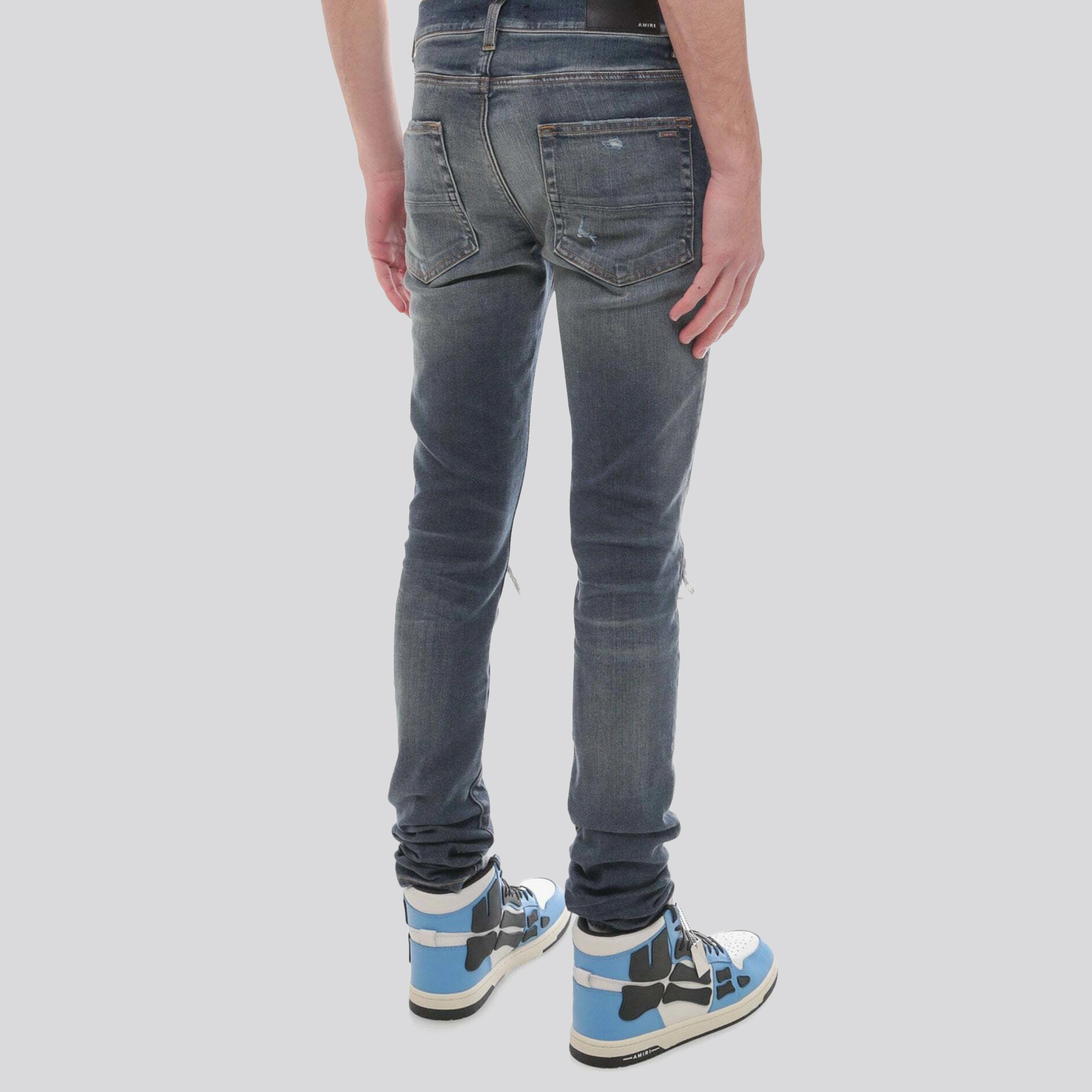 Jeans Denim AMIRI Black Leather