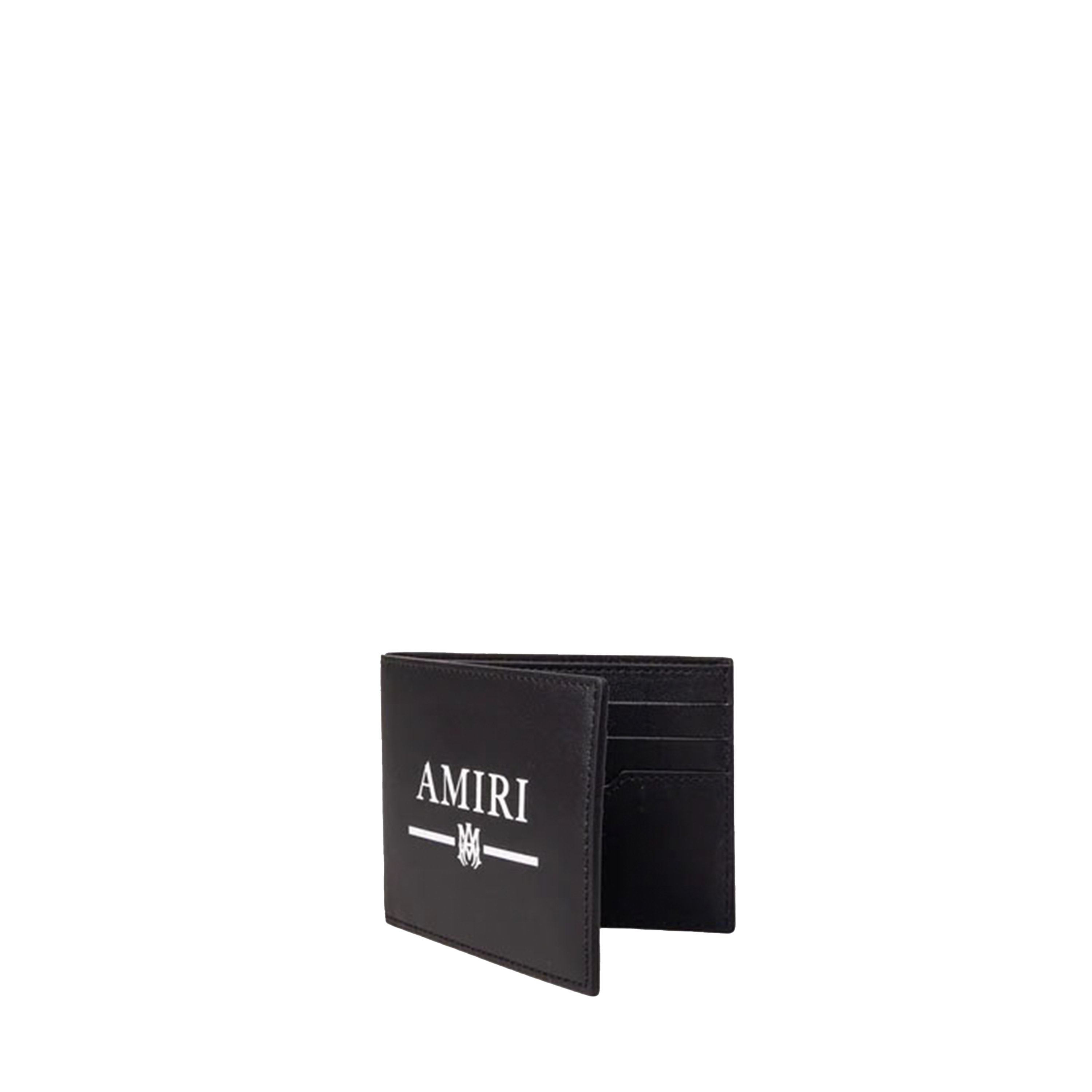 Billetera Negra AMIRI Front Logo