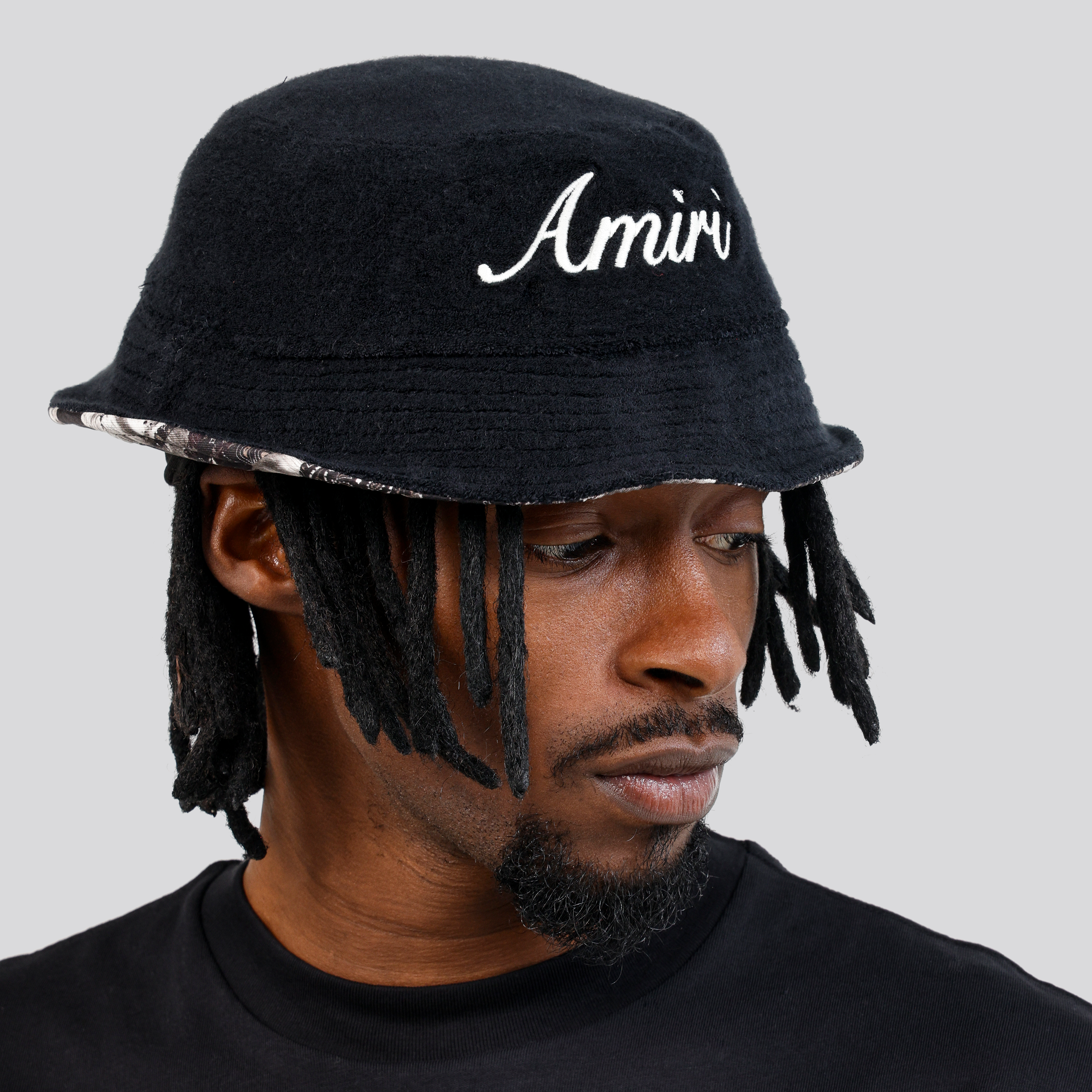 Gorro Negro AMIRI MA Plaque
