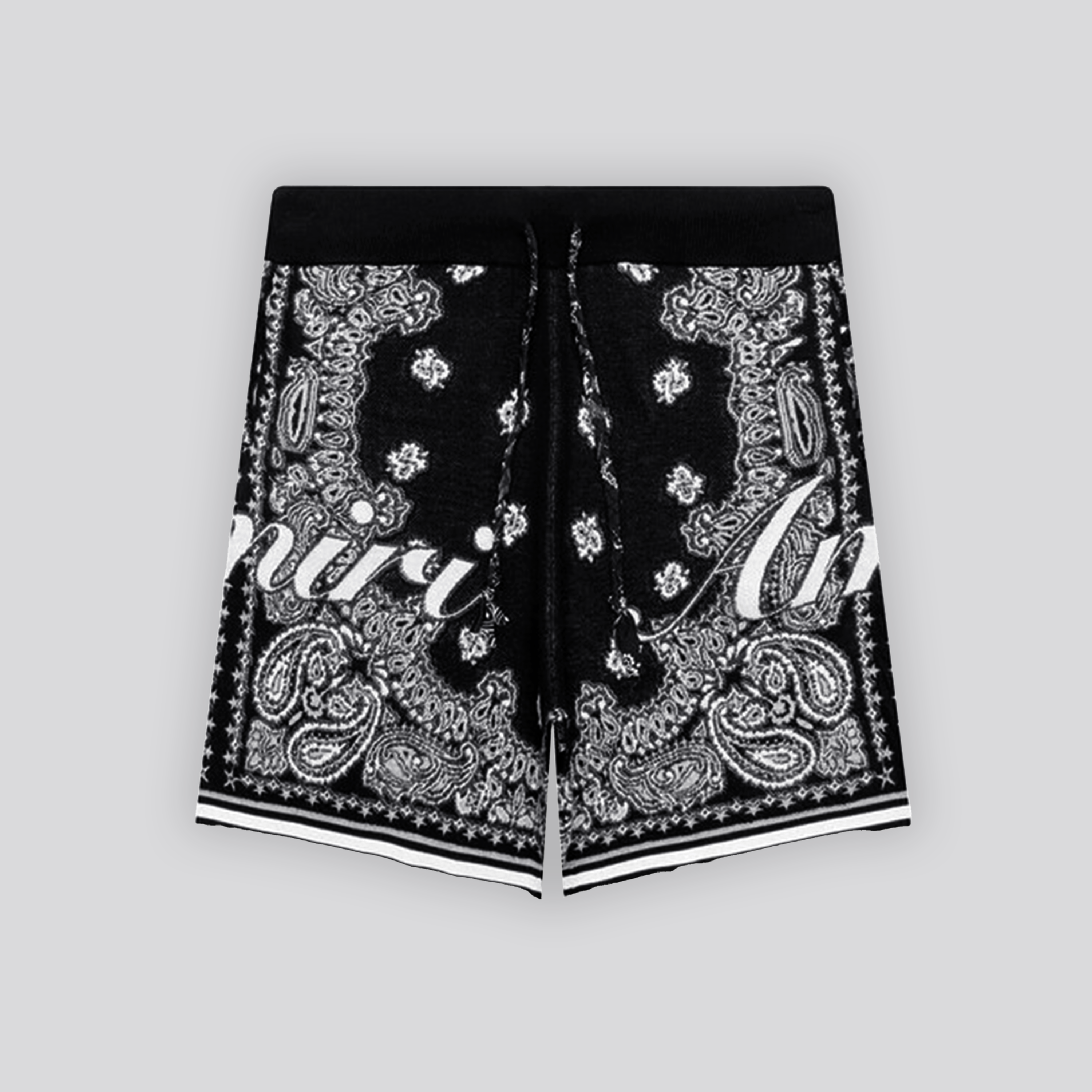 Pantaloneta Negra AMIRI Bandana