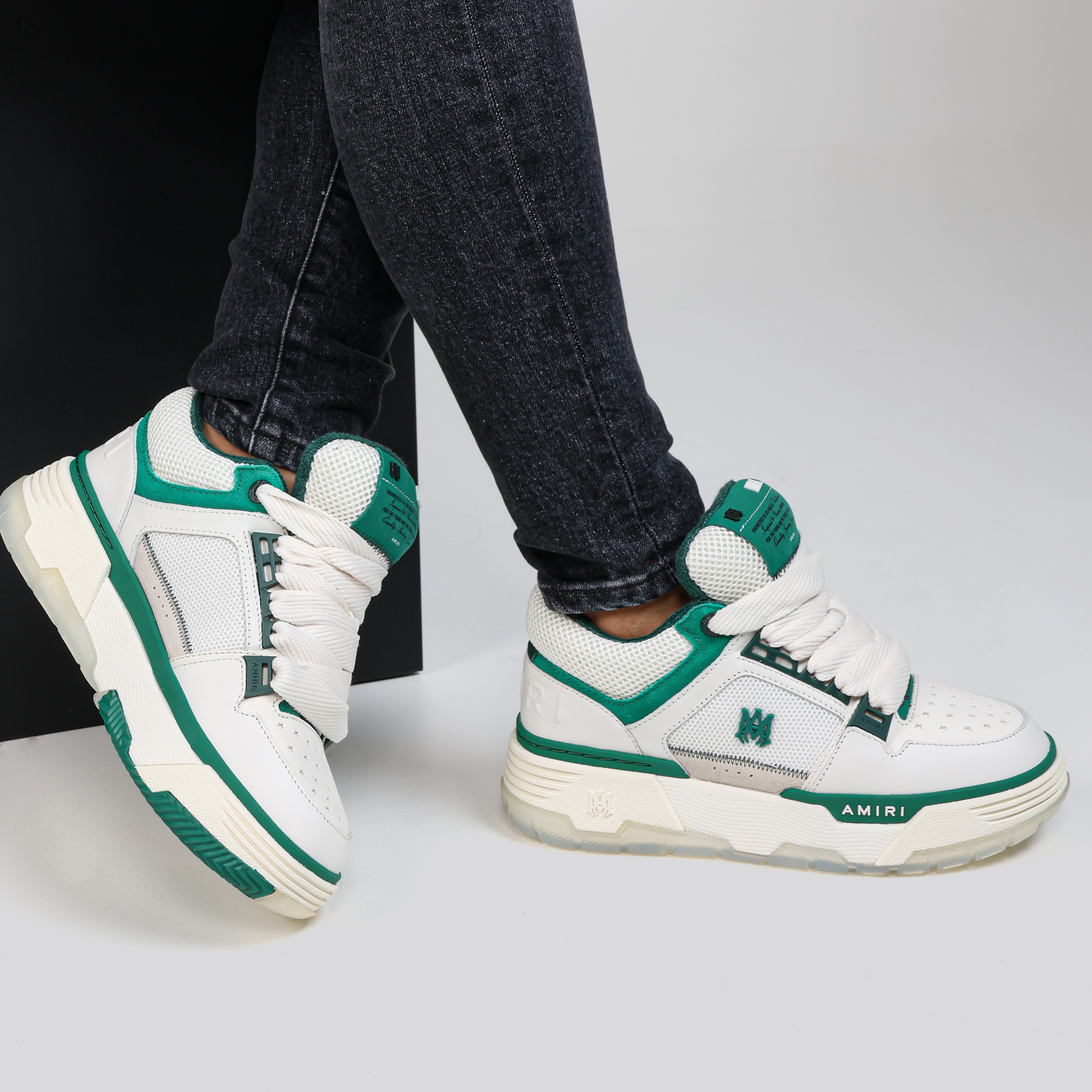 Sneakers Blancos Verde AMIRI MA-1