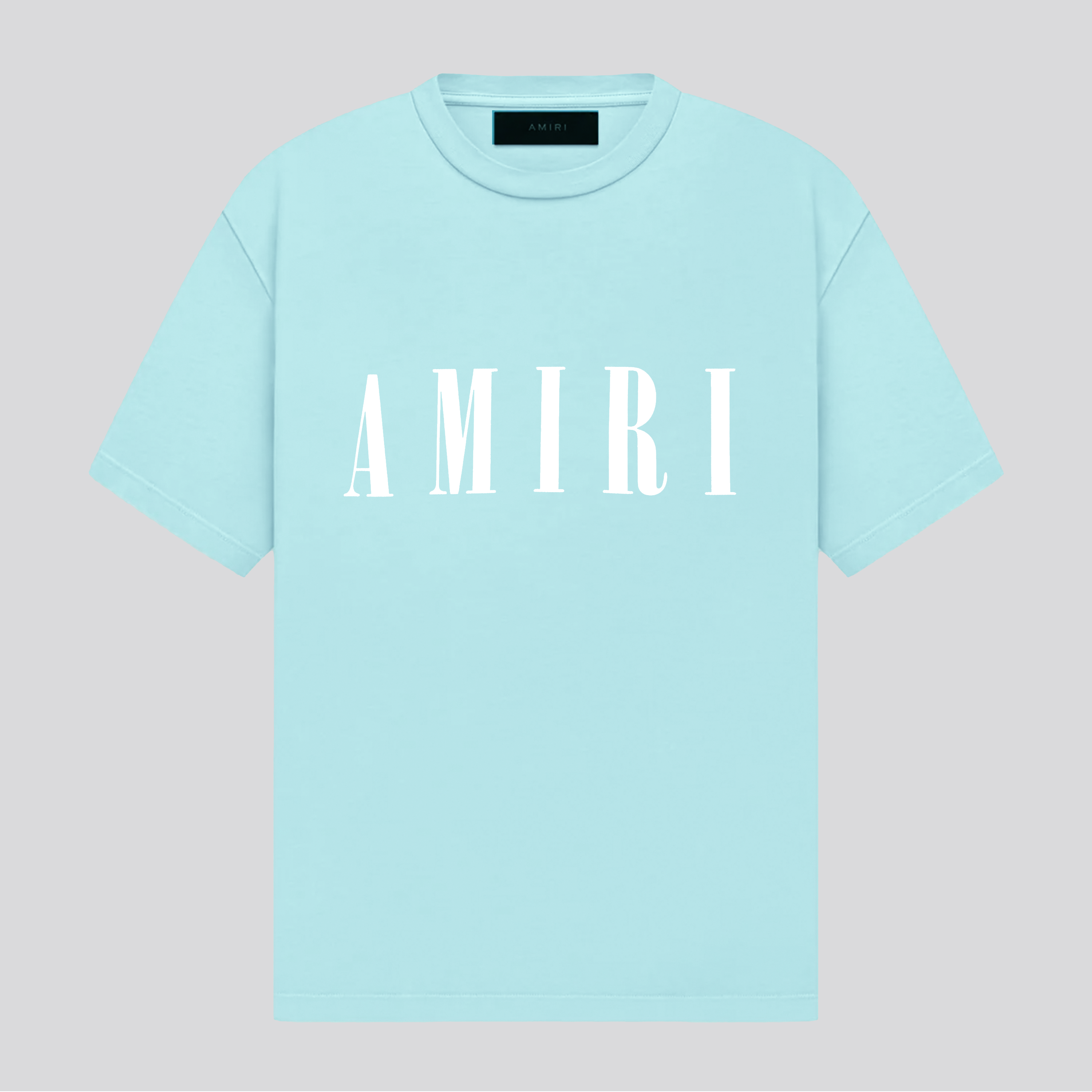 Camiseta Celeste AMIRI Logo