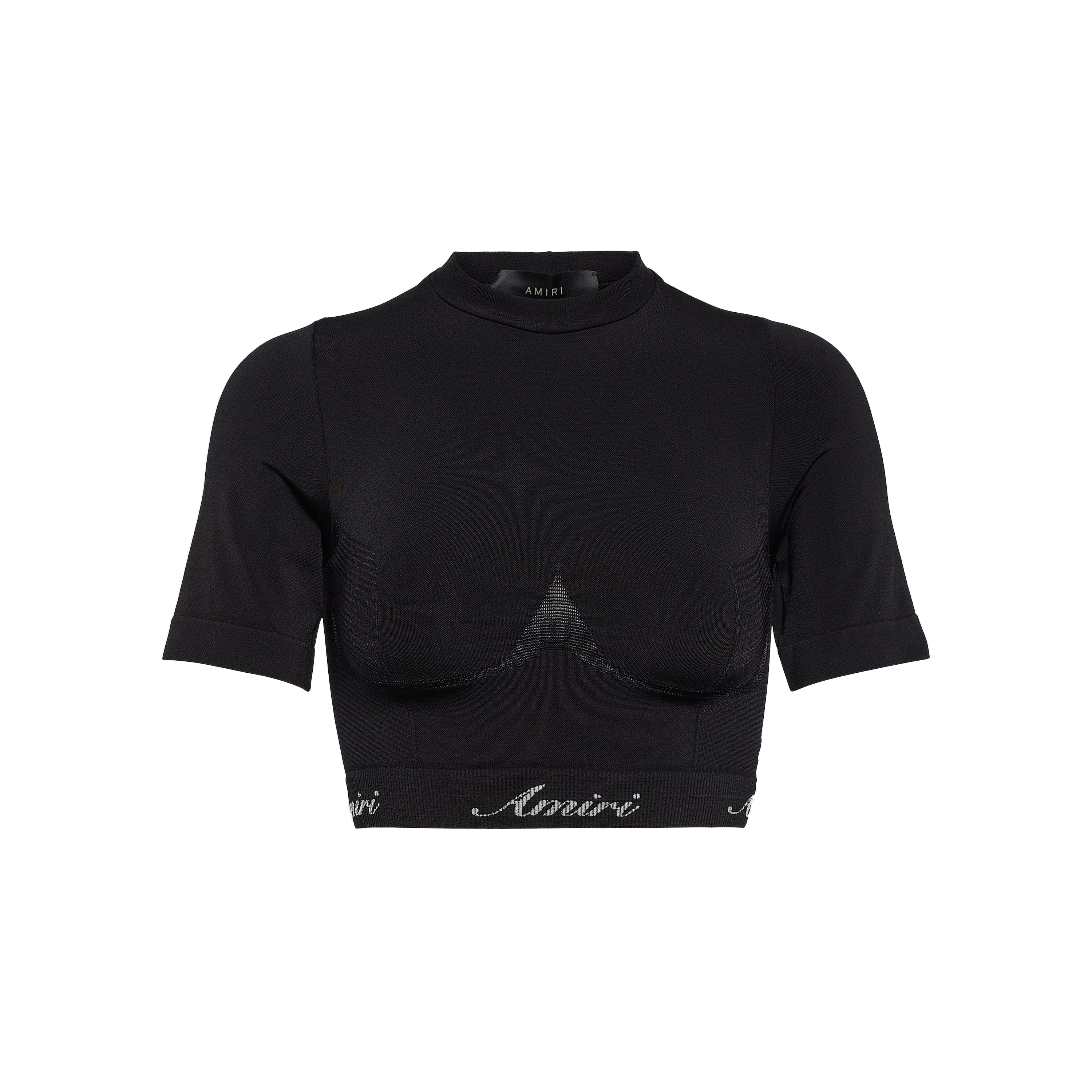 Top Negro AMIRI Logo Band