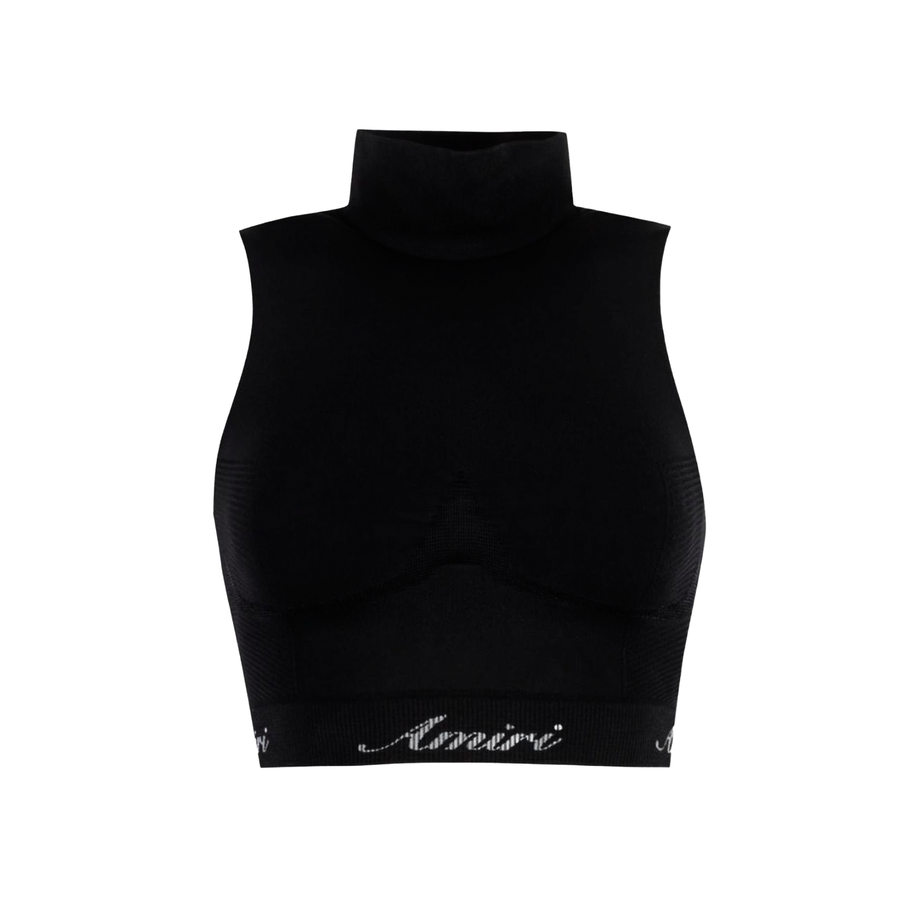 Top Negro AMIRI Logo Band Neck