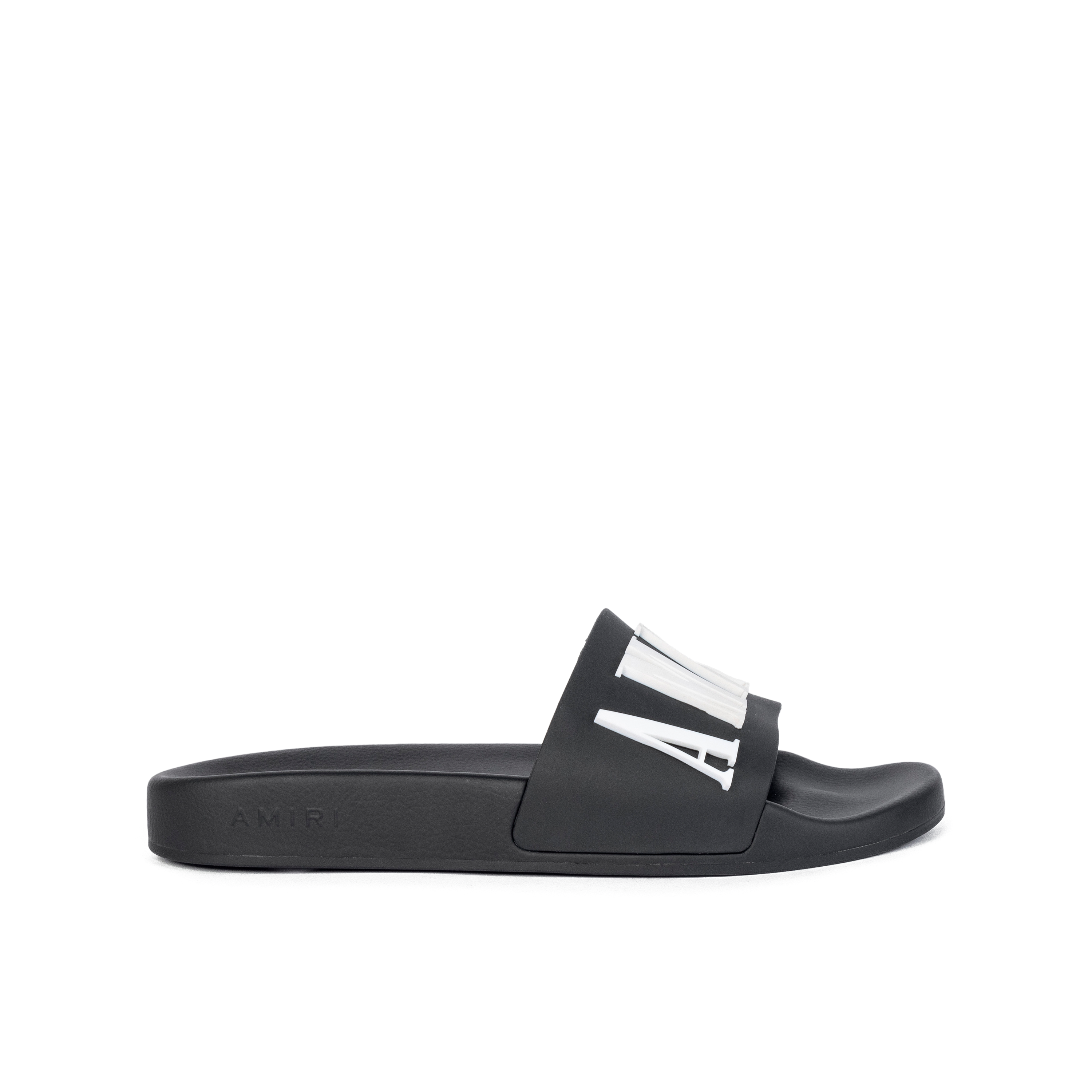 Sandalias Negras AMIRI Logo